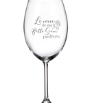 La Maison du Bar Verre gravé 20 oz - Le verre de ma Belle-soeur préférée - Vin