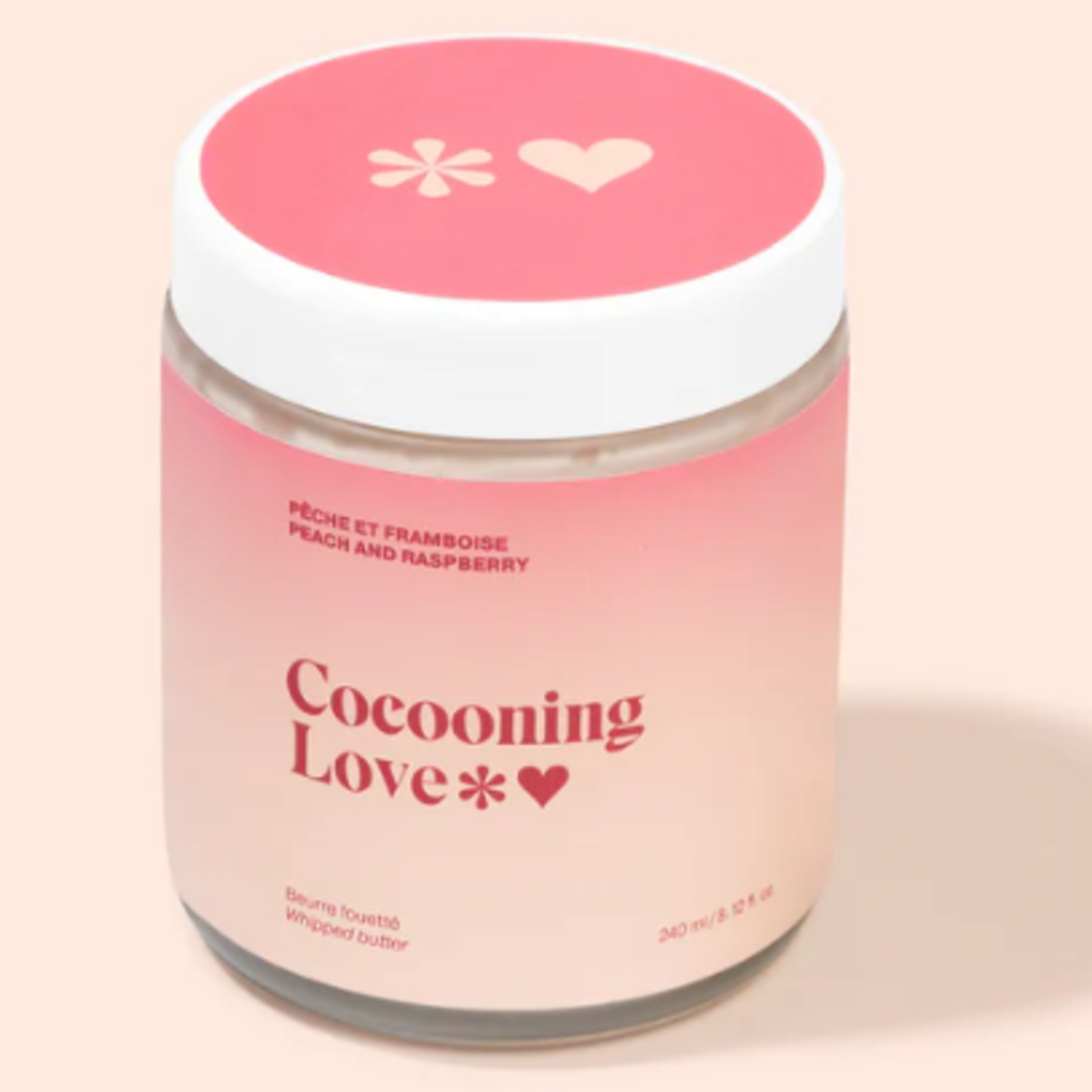 Cocooning Love Beurre fouetté - Pêche et framboise