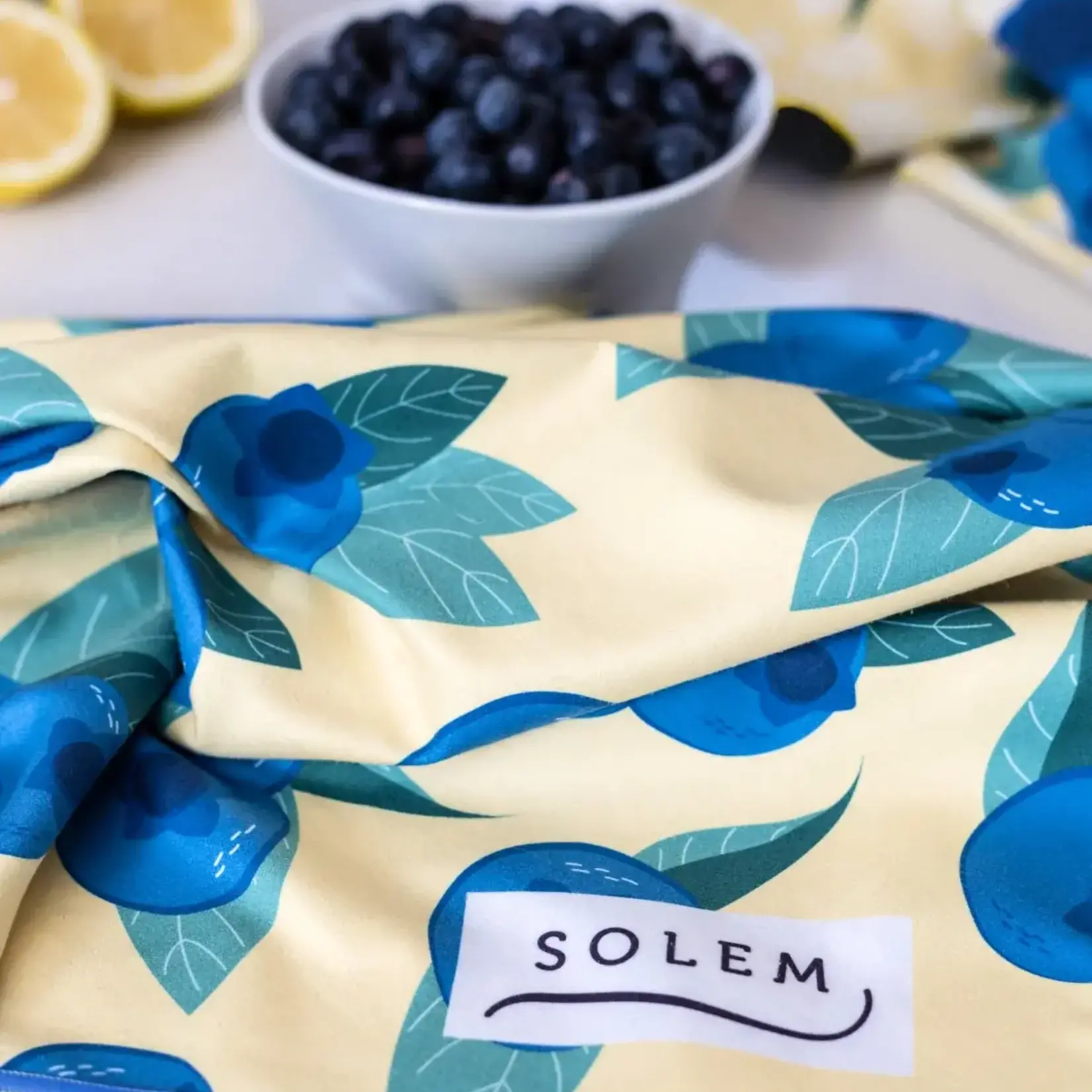 Solem Linges à vaisselle - Les bleuets (Lot de 2)