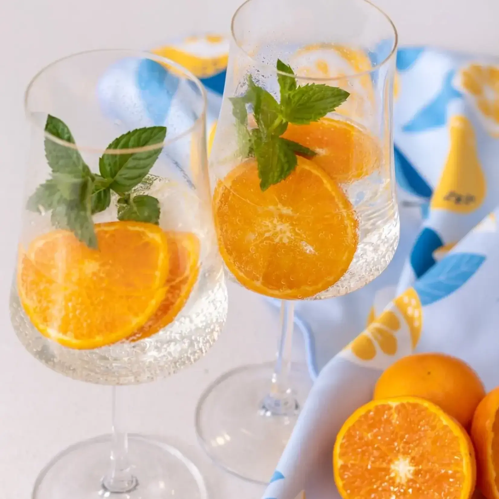 Solem Linges à vaisselle - Les mandarines  (Lot de 2)