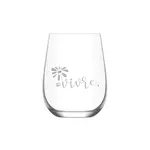 La Maison du Bar Verre gravé 16 oz - Vivre - Vin sans pied