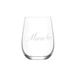 La Maison du Bar Verre gravé 16 oz - Merci ! - Vin sans pied