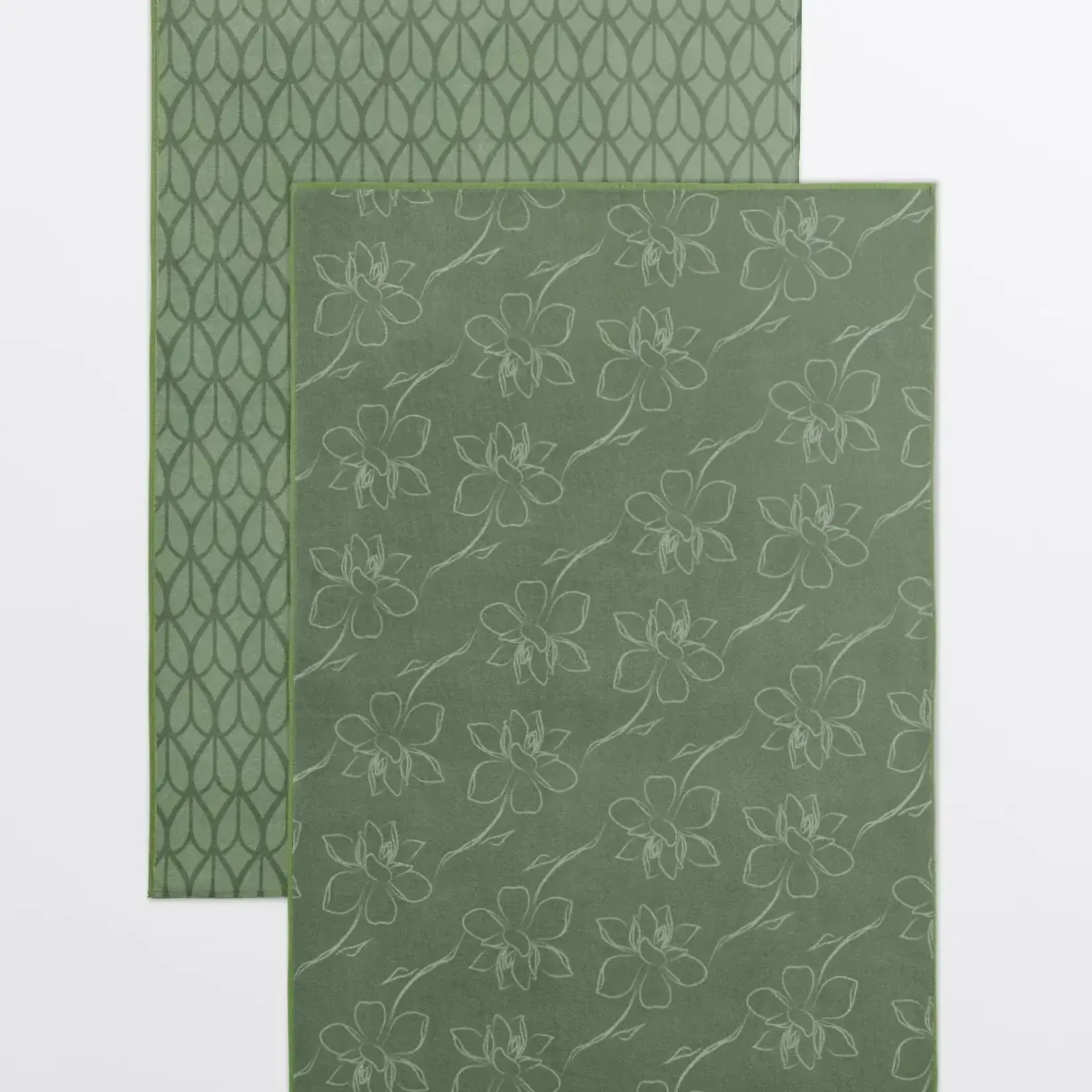 Solem Linges à vaisselle - Gardenias (Lot de 2)