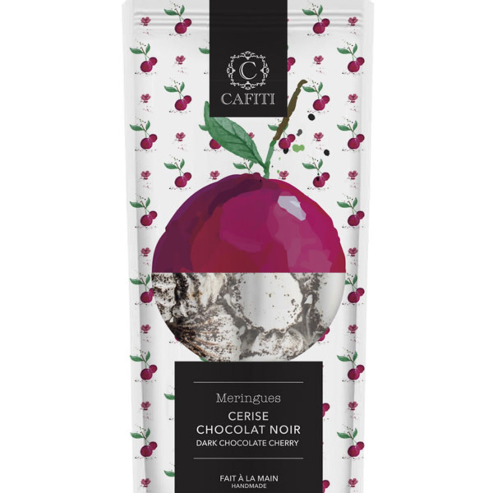 Cafiti Meringue artisanale – Cafiti – Cerise chocolat noir – Produit local