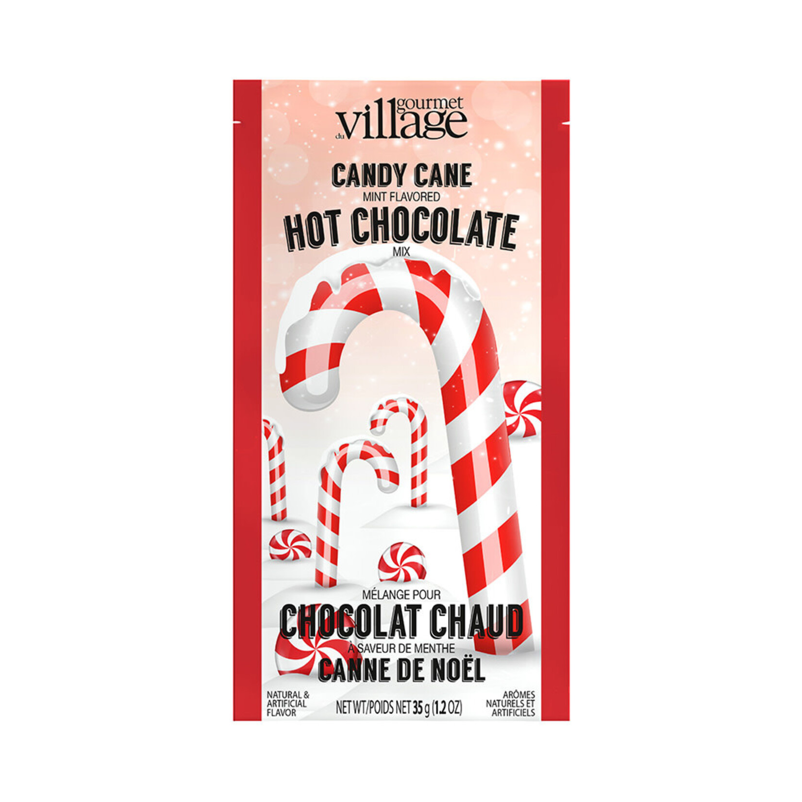 Gourmet du Village Mini chocolat chaud - Canne de Noël