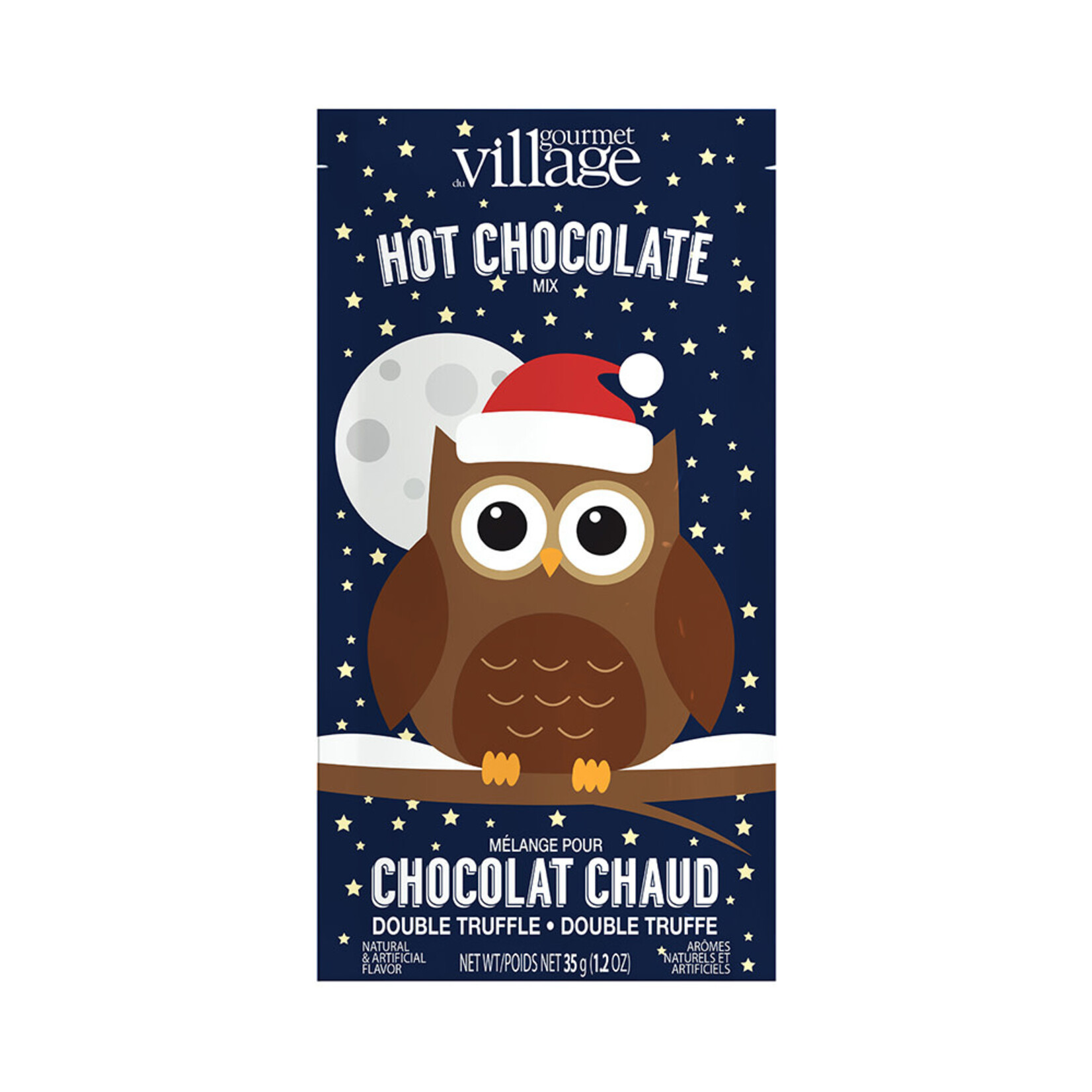 Gourmet du Village Mini chocolat chaud - Hibou - Double truffle