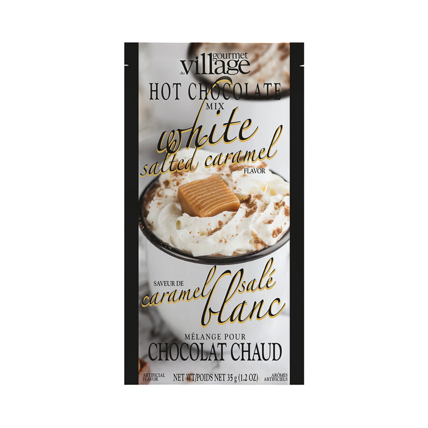 Gourmet du Village Mini chocolat chaud - Chocolat blanc caramel salé