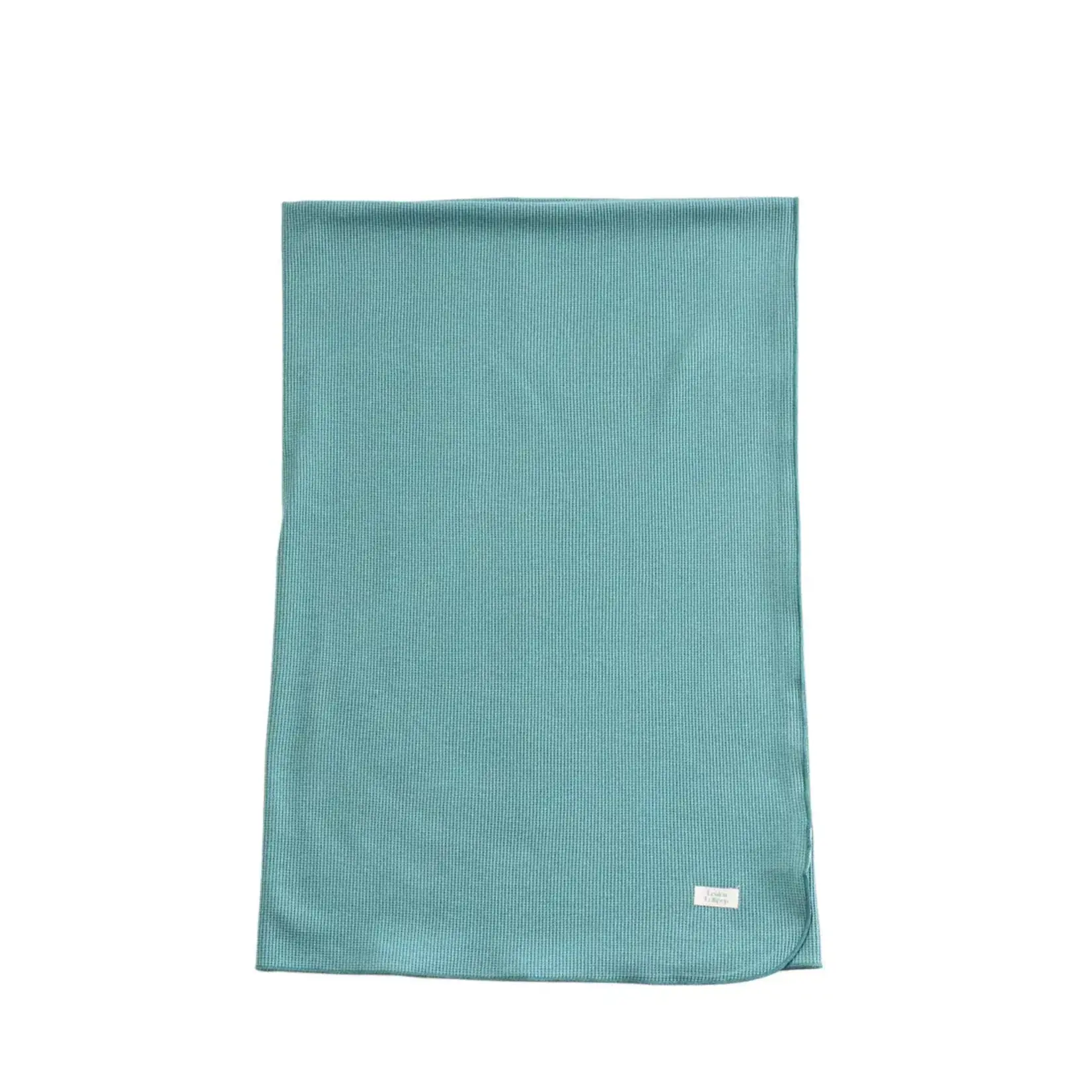 Loulou lollipop Couverture en tricot extensible gaufré - Bleu