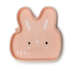 Loulou lollipop Assiette en silicone  - Lapin