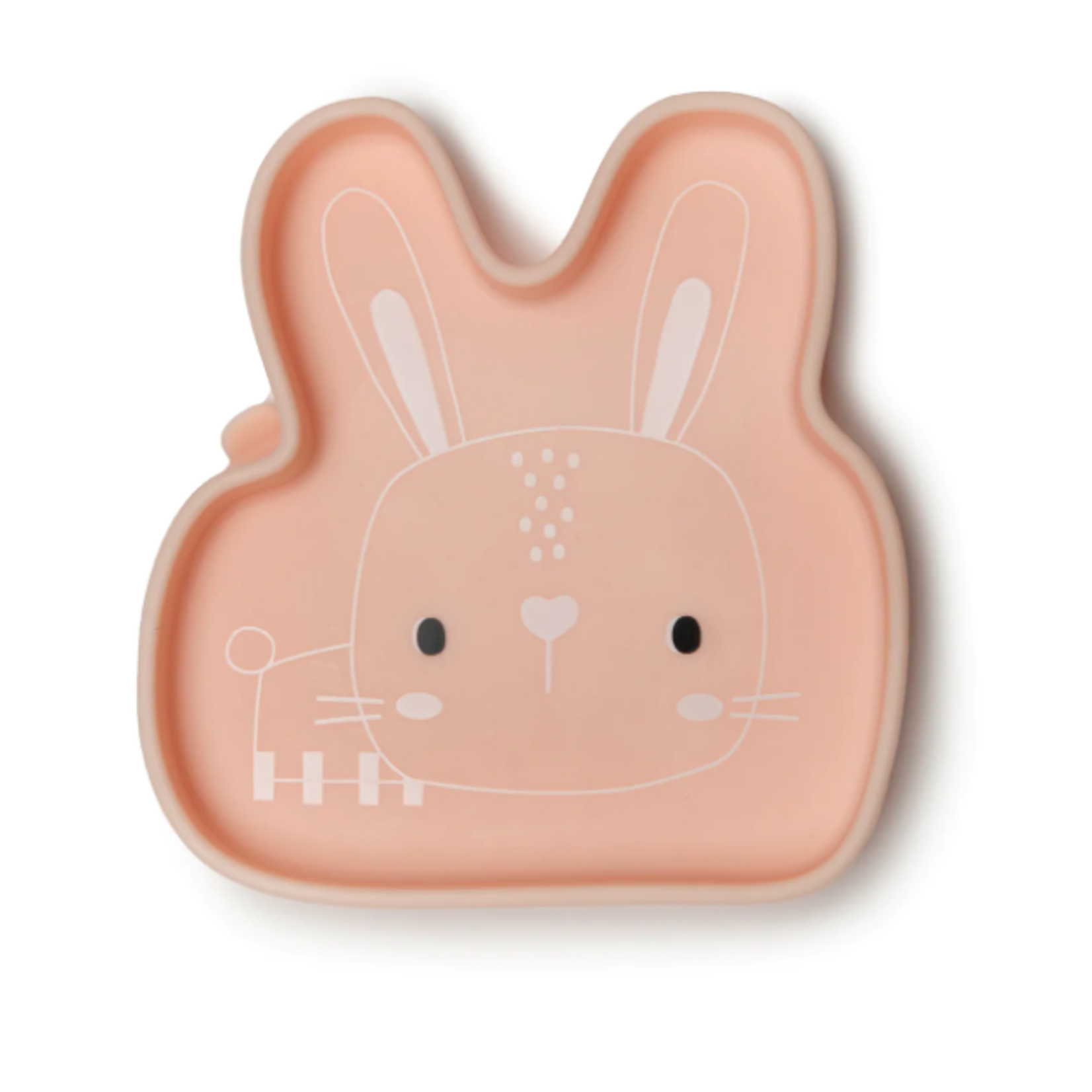 Loulou lollipop Assiette en silicone  - Lapin