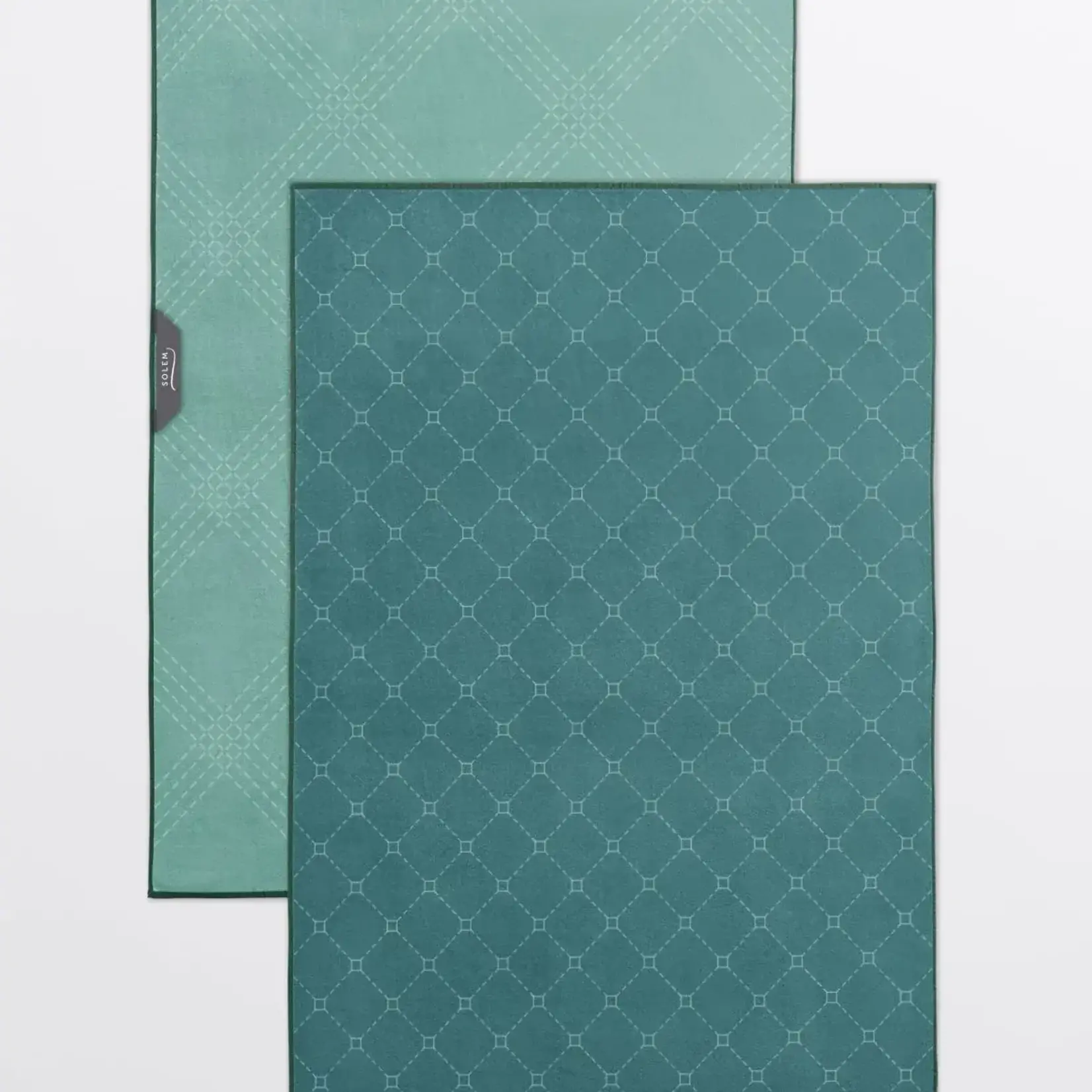 Solem Linges à vaisselle  - Les essentiels vert (Lot de 2)