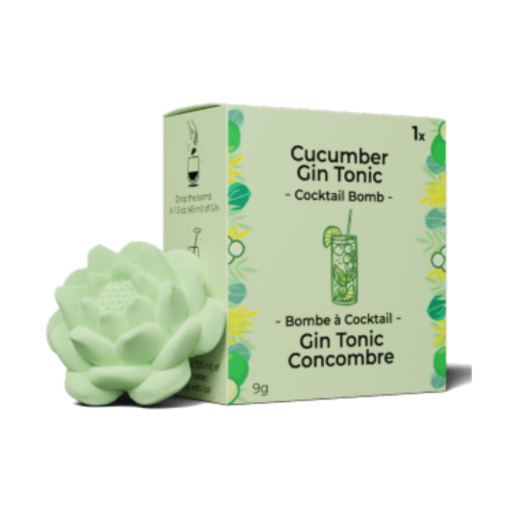 Poseidn Bombes à cocktails - Gin tonic concombre - individuelle