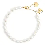 Mia Bracelet perles Papaya - Or