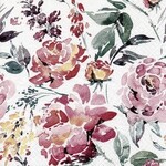 Attitude Import Serviettes de table - Motif floral en rose