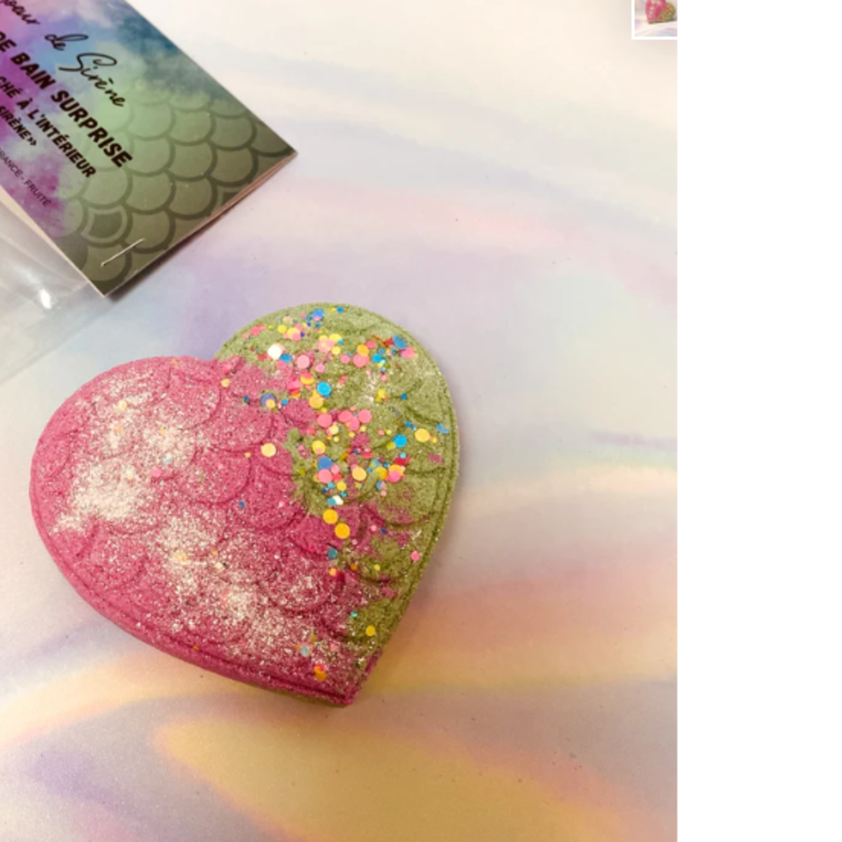 La Fabrik Bombe de bain surprise -  Coeur sirène