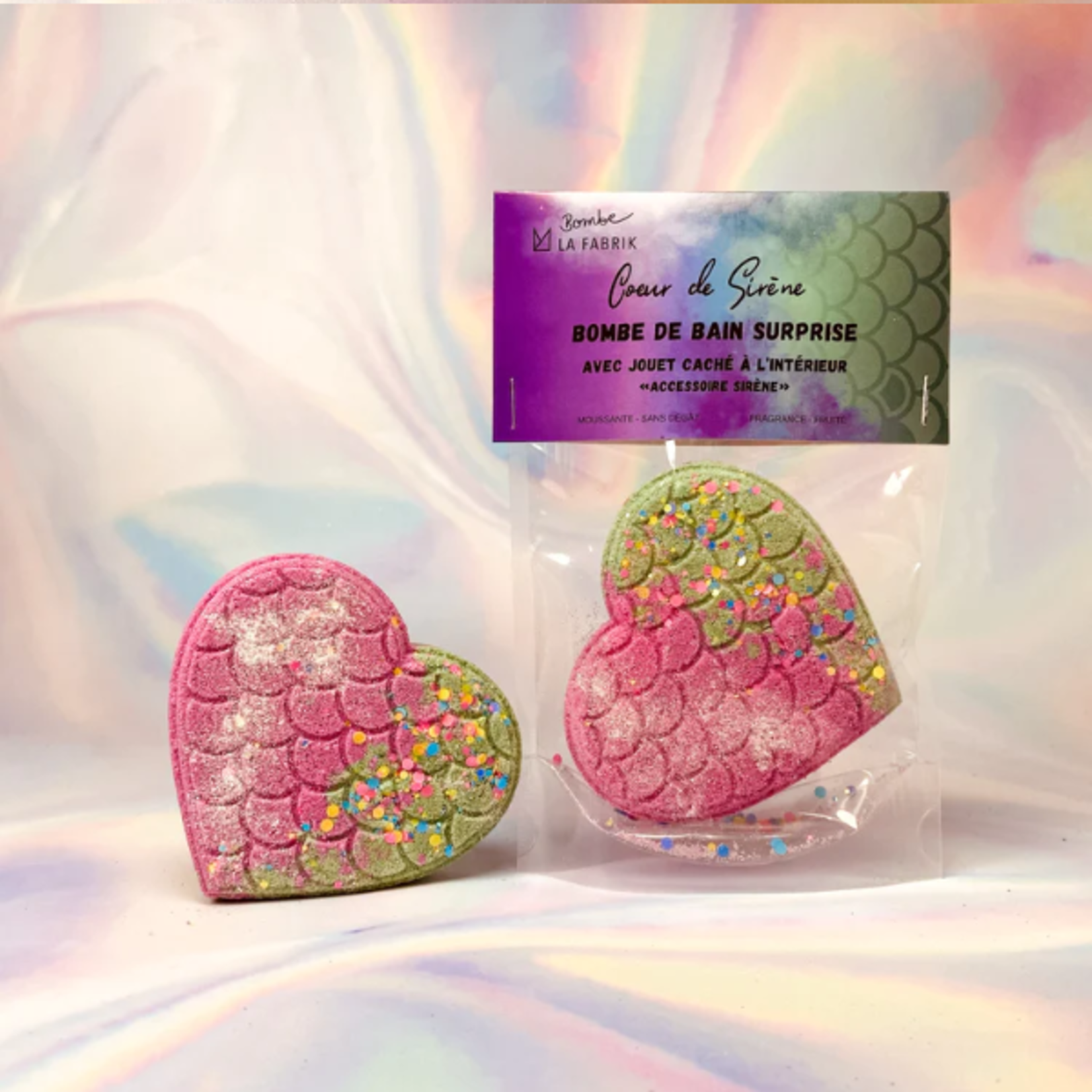 La Fabrik Bombe de bain surprise -  Coeur sirène