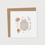 Mimosa Petite carte de souhaits - Trousseau de naissance