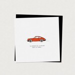 Mimosa Petite carte de souhaits - Porsche