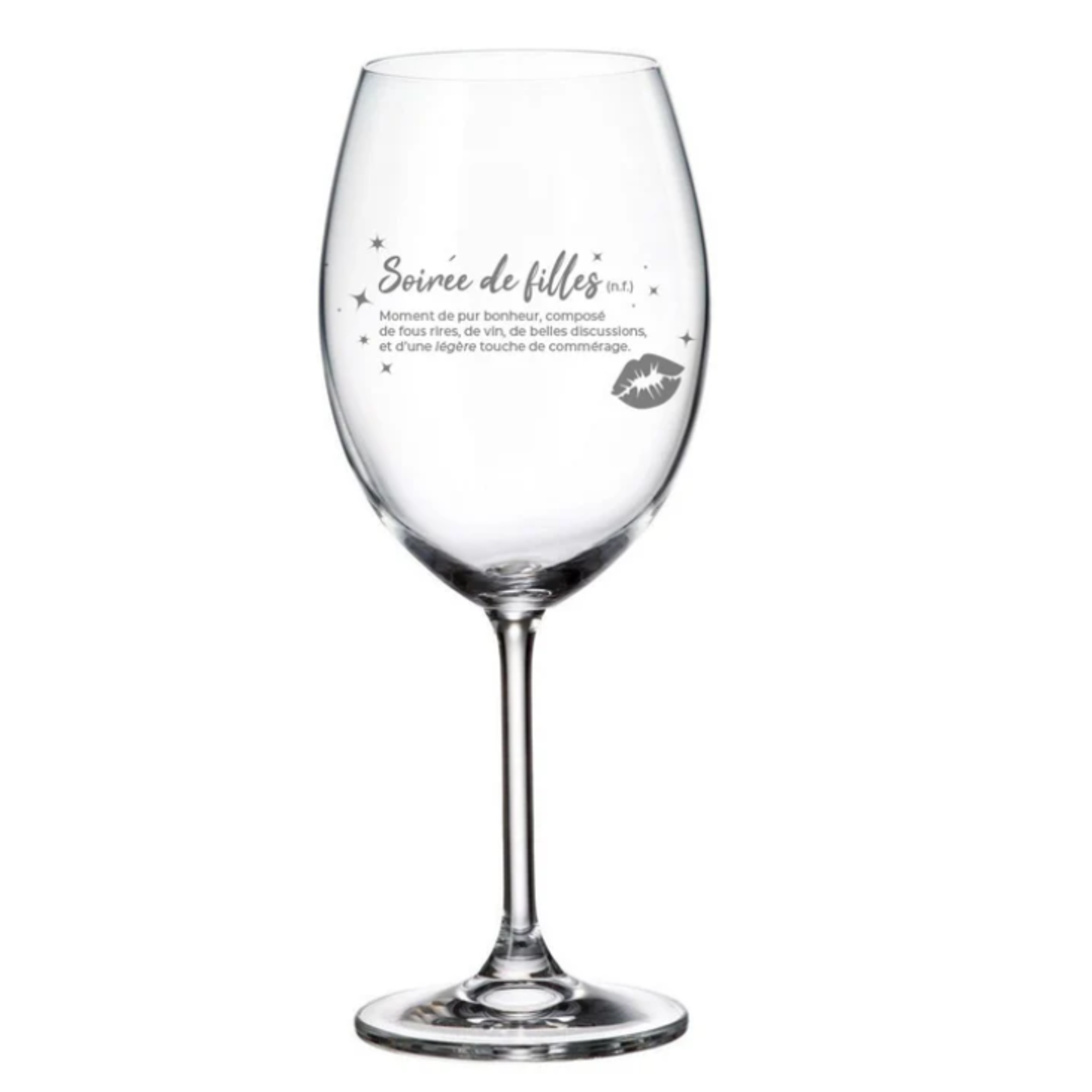 La Maison du Bar Verre gravé 20 oz - Soirée de filles - Vin