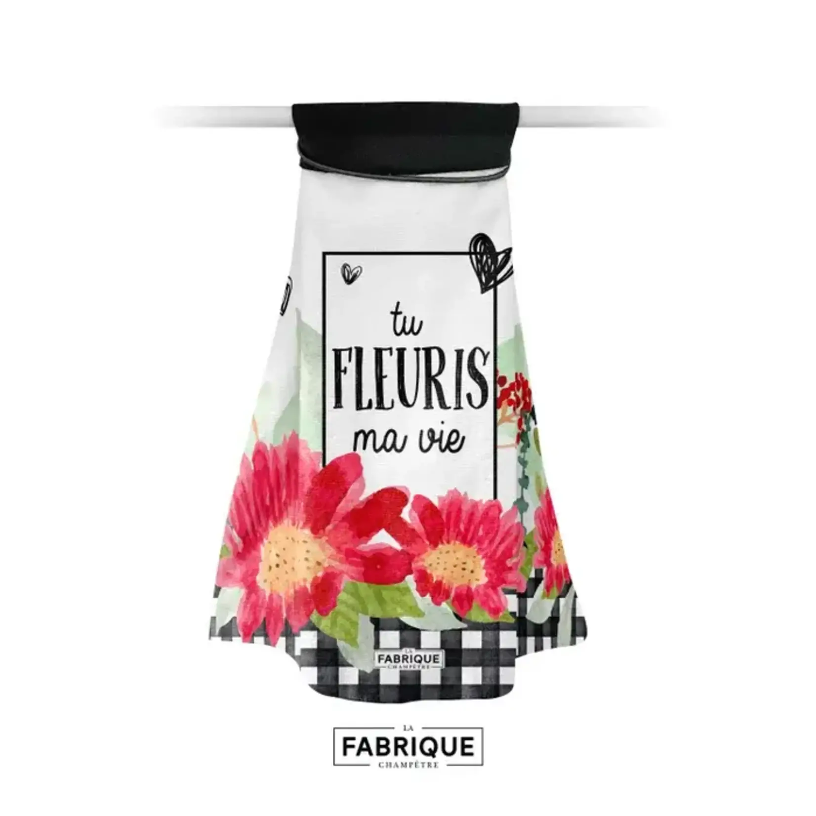 La fabrique Serviette à nouer - Tu fleuris ma vie