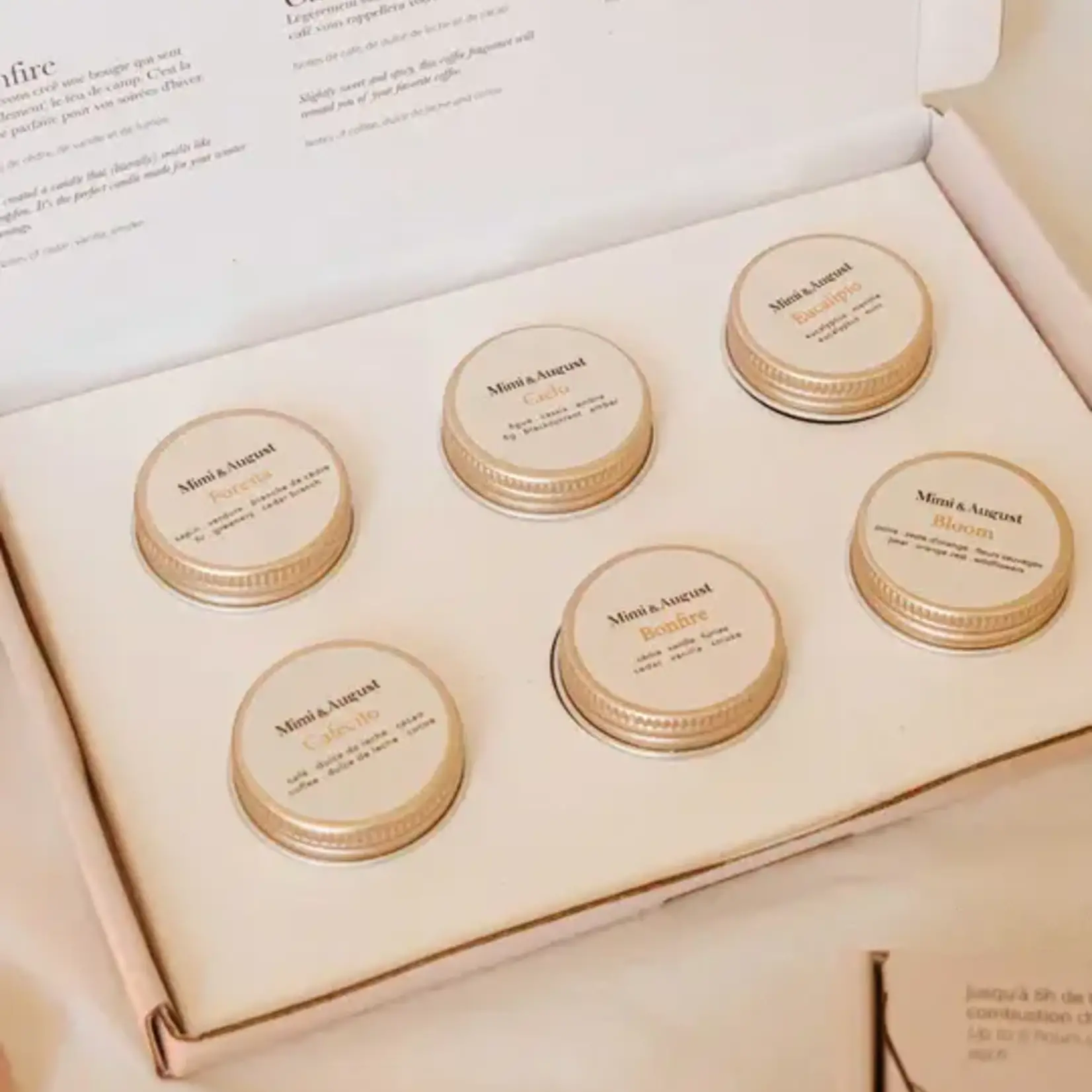 Mimi and August Coffret découverte 6 mini chandelles - Édition printemps-été
