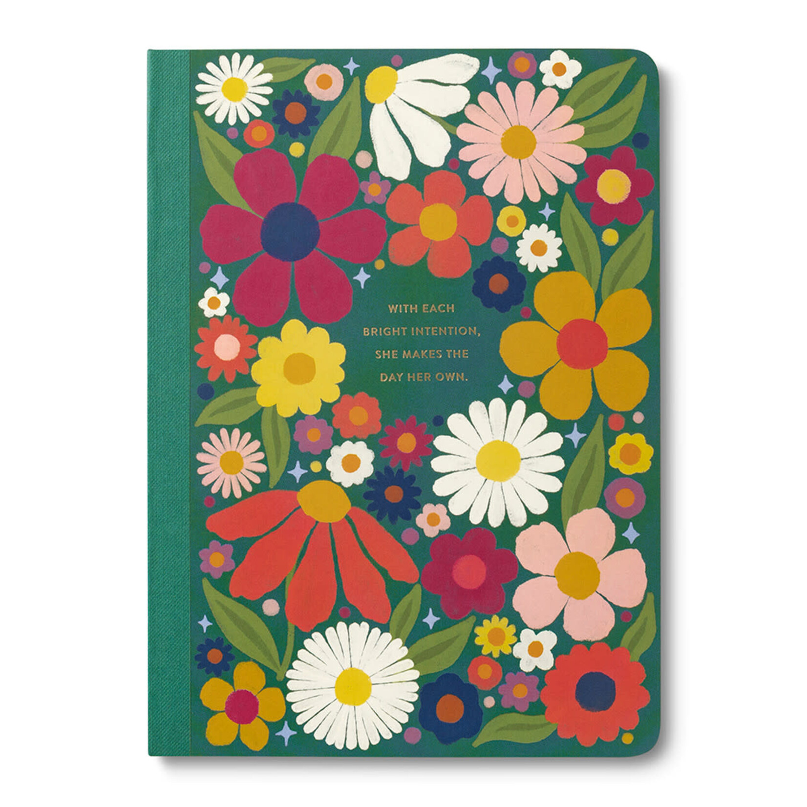 Compendium Cahier de note - With each bright intention, she makes the day her own.