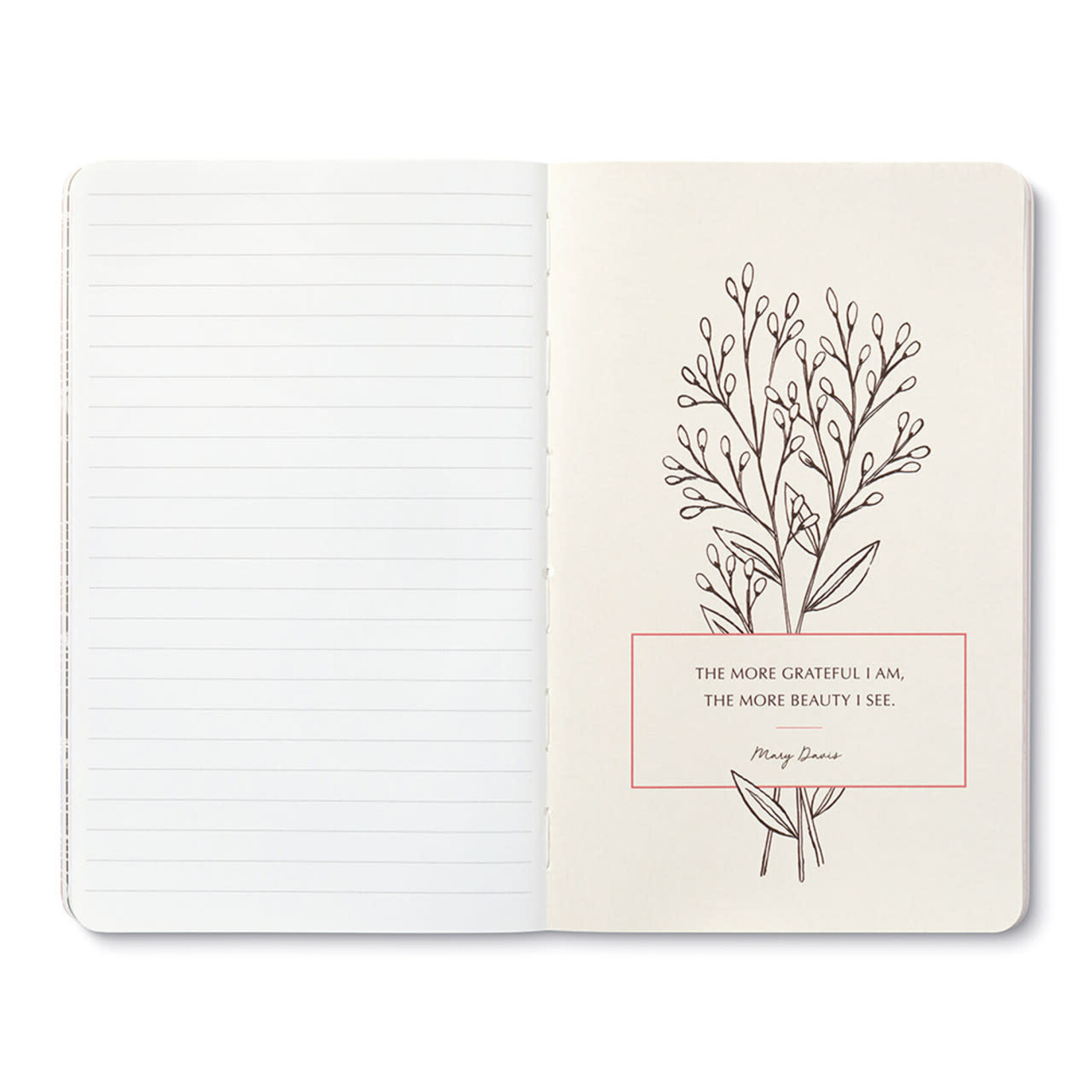 Compendium Petit cahier de note - “My heart gives thanks…” —William S. Braithwaite