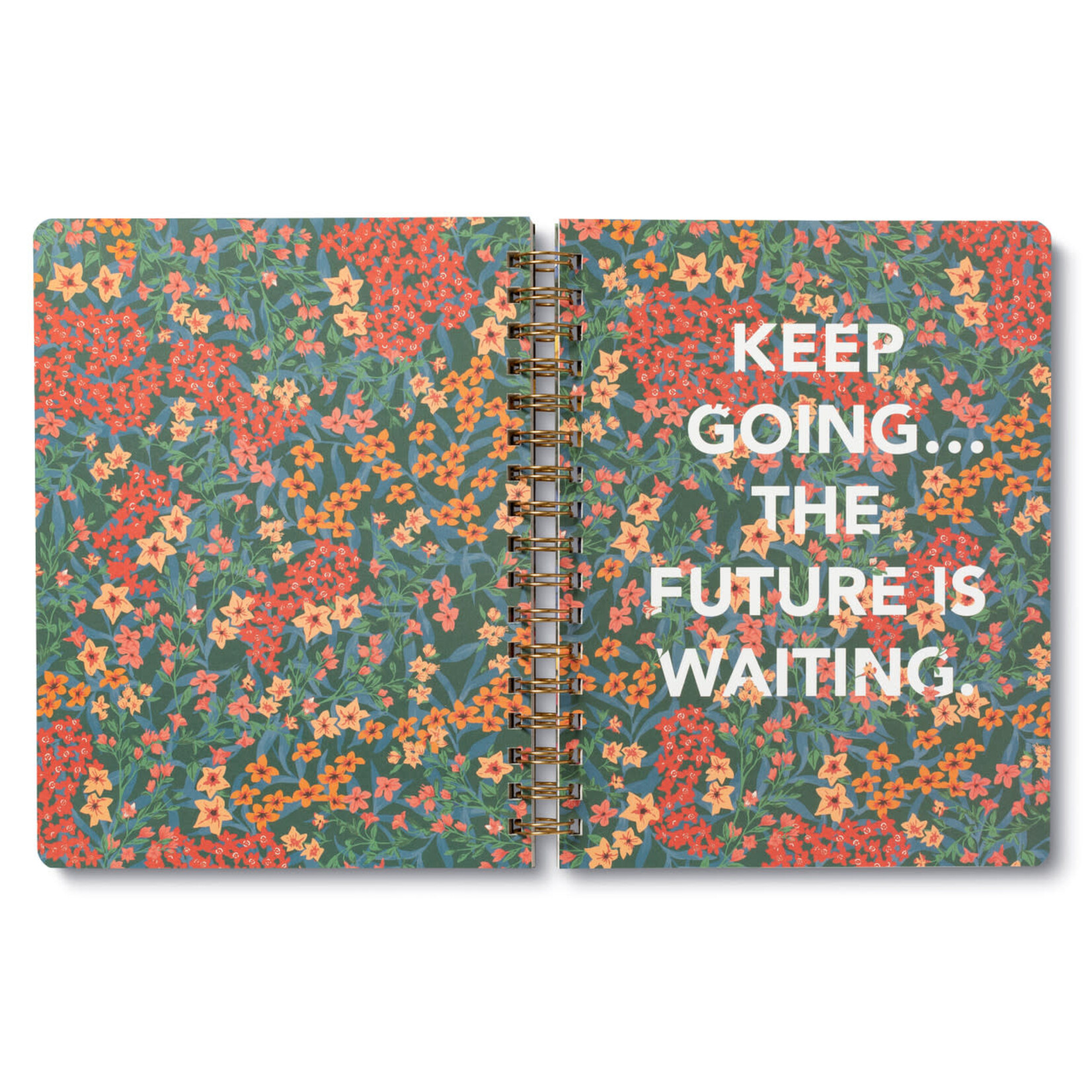 Compendium Cahier avec reliure spirale - You are here, it ts time, you are ready.