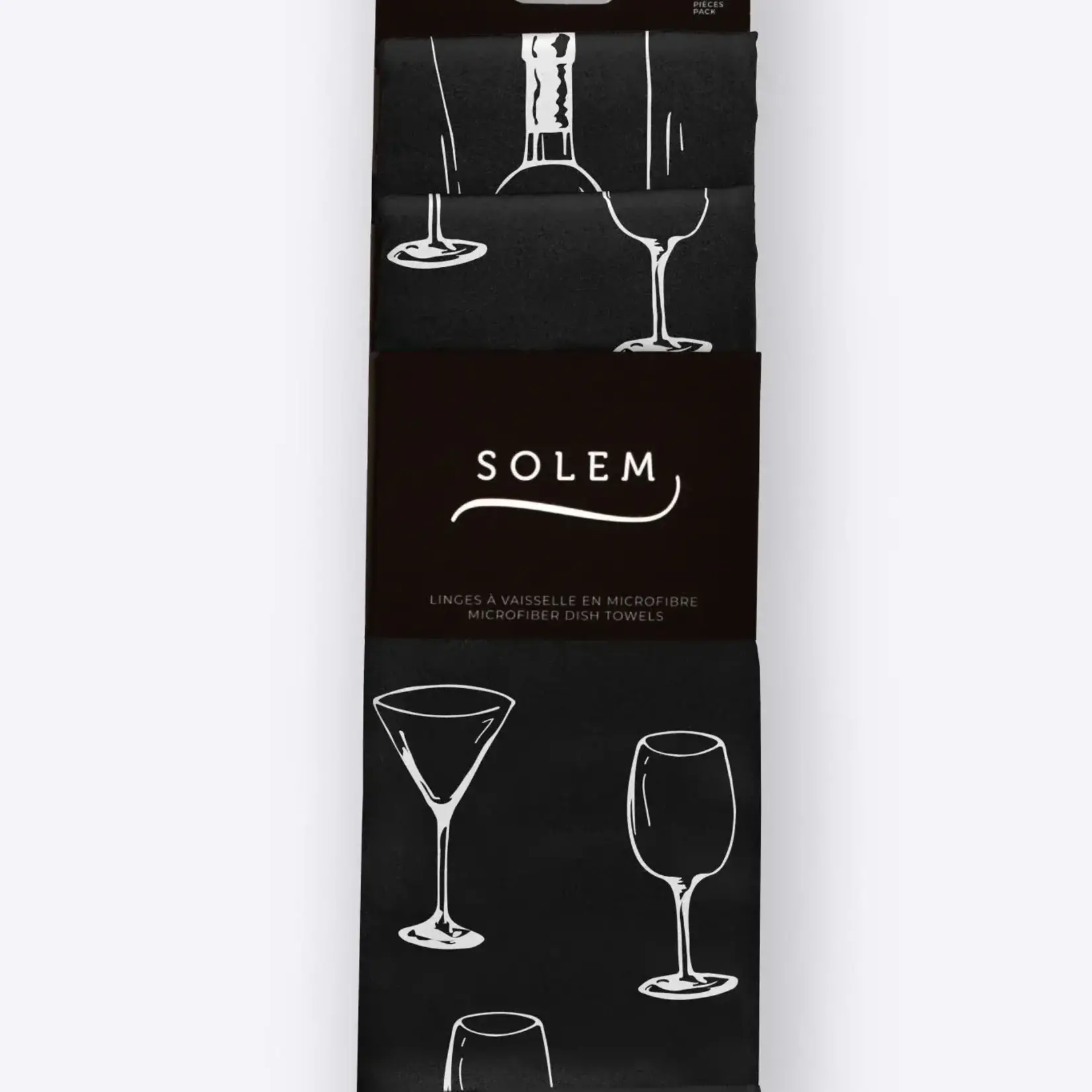 Solem Linges à vaisselle - La Cuvée Solem (Lot de 2)