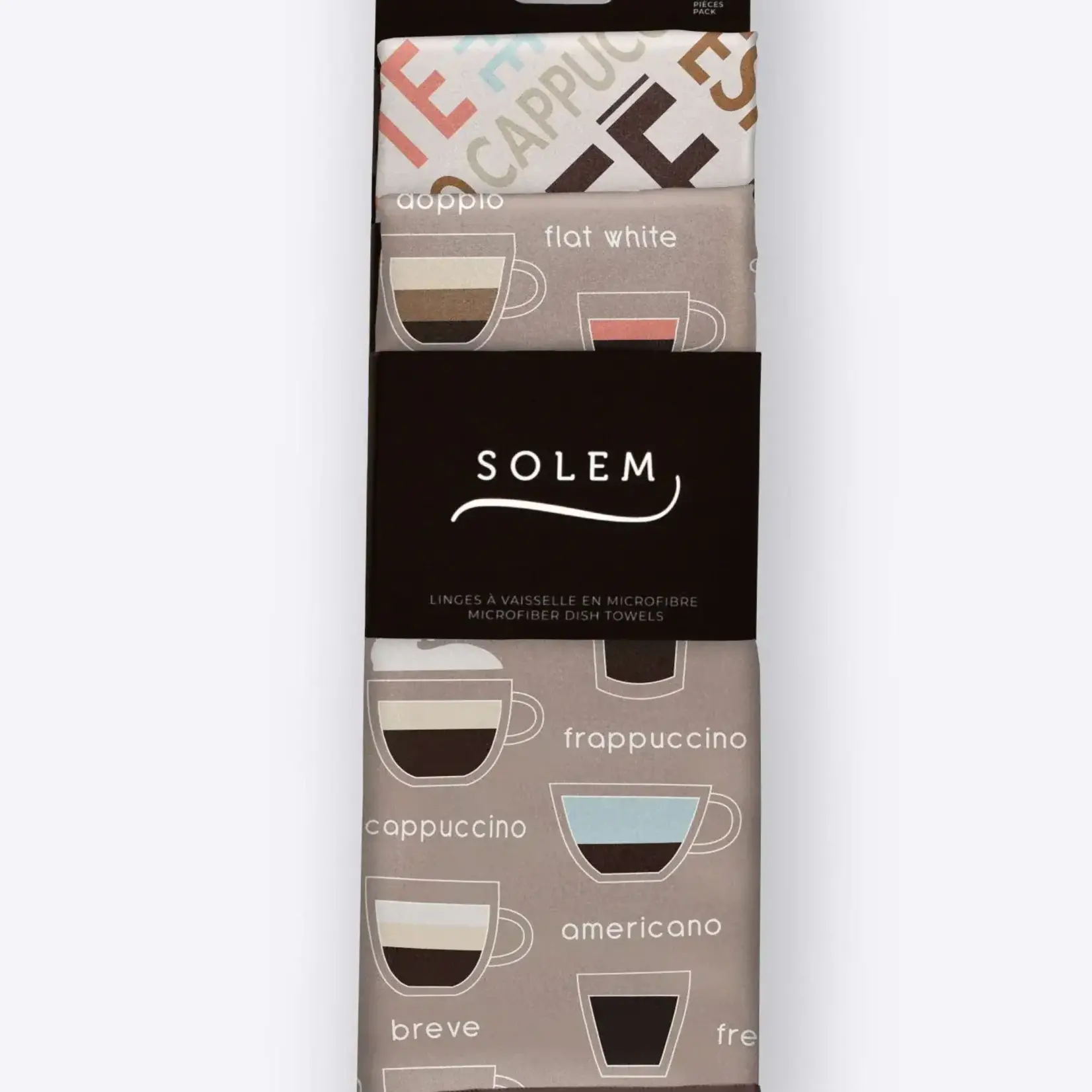 Solem Linges à vaisselle - Pause-Café (Lot de 2)