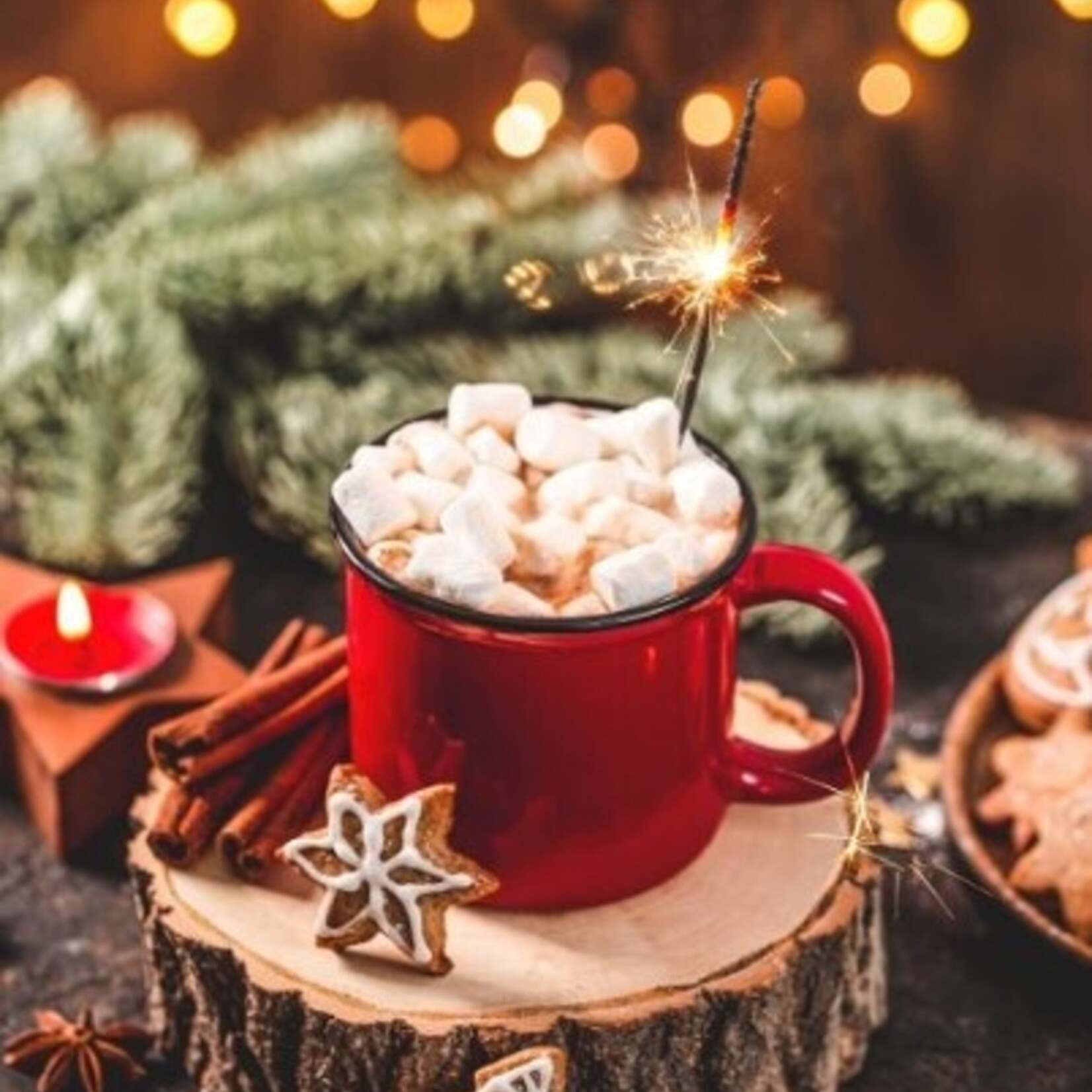 Gourmet du Village Mini chocolat chaud- Père Noël rétro
