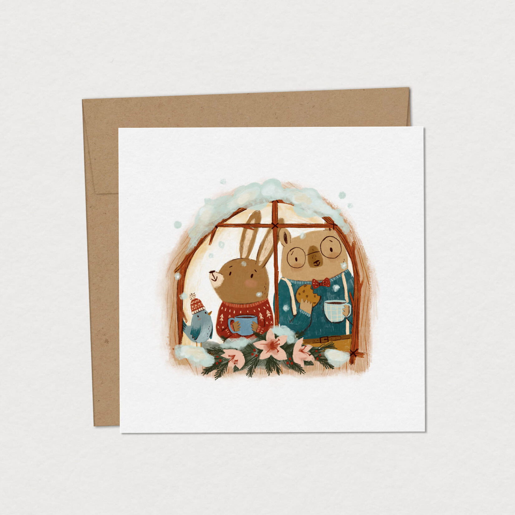 Mimosa Moyenne carte de souhaits – Parfait bonheur