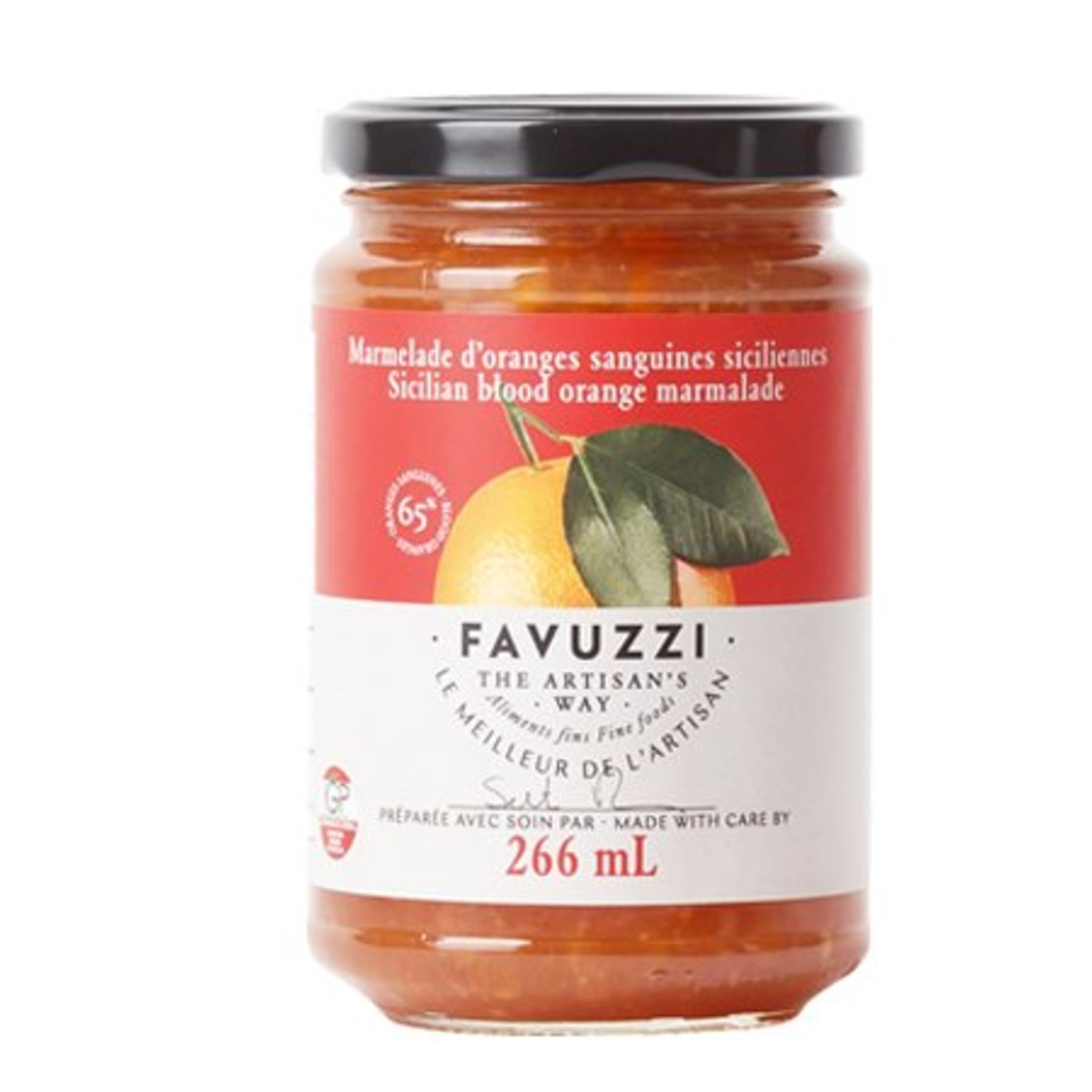 Favuzzi Marmelade d'oranges sanguines siciliennes biologique