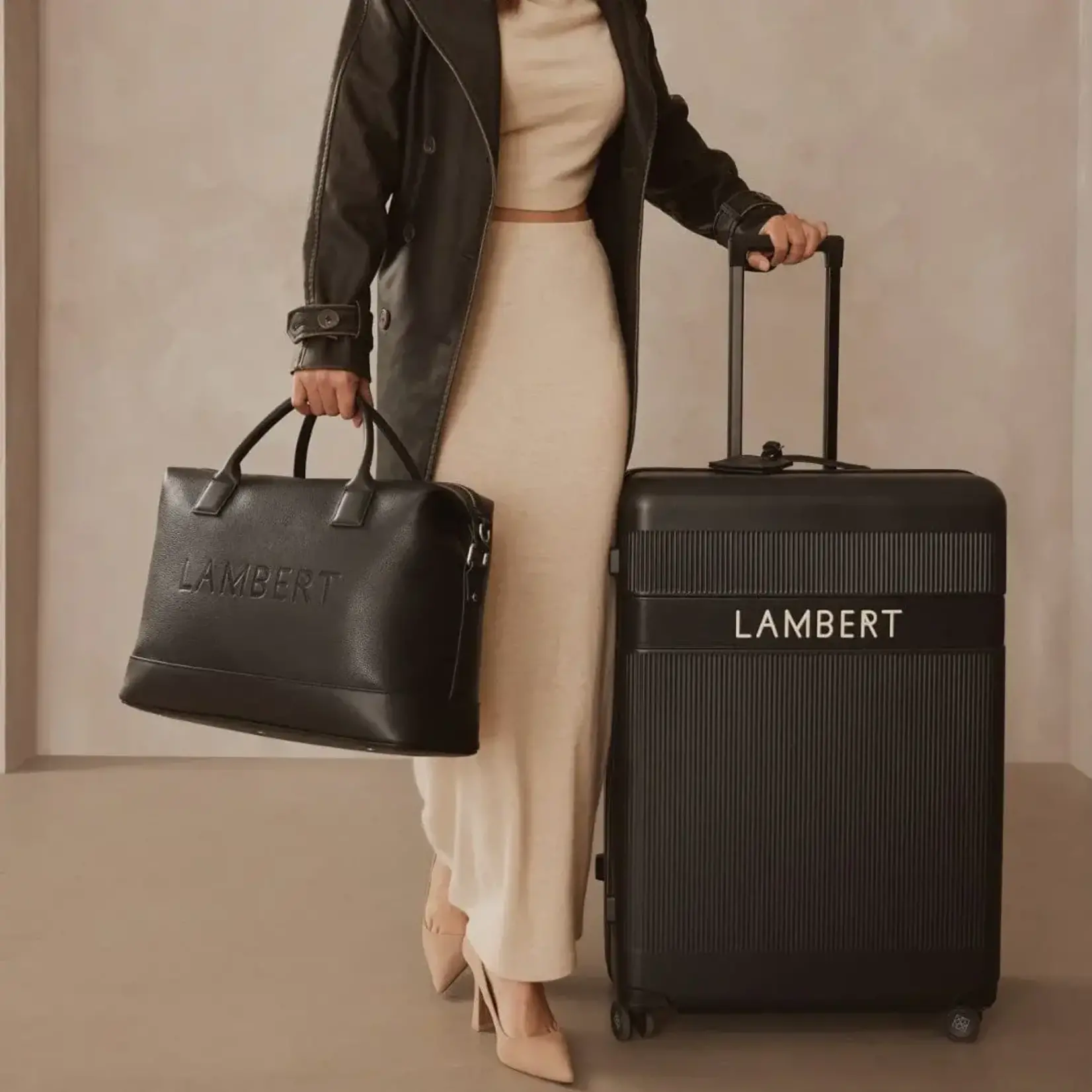Lambert Le Mae - Sac de voyage fourre-tout en cuir vegan - Noir