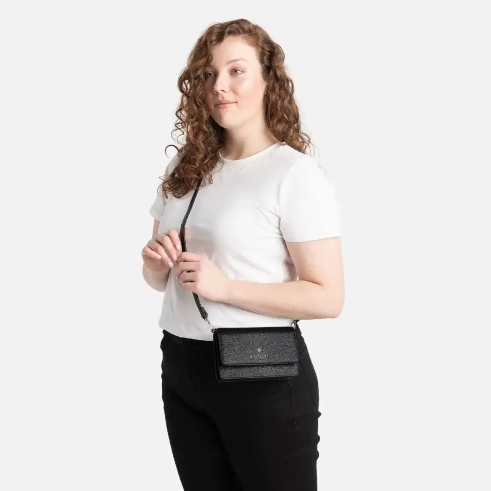Lambert Le Tina - Petit sac à main en cuir vegan - Noir