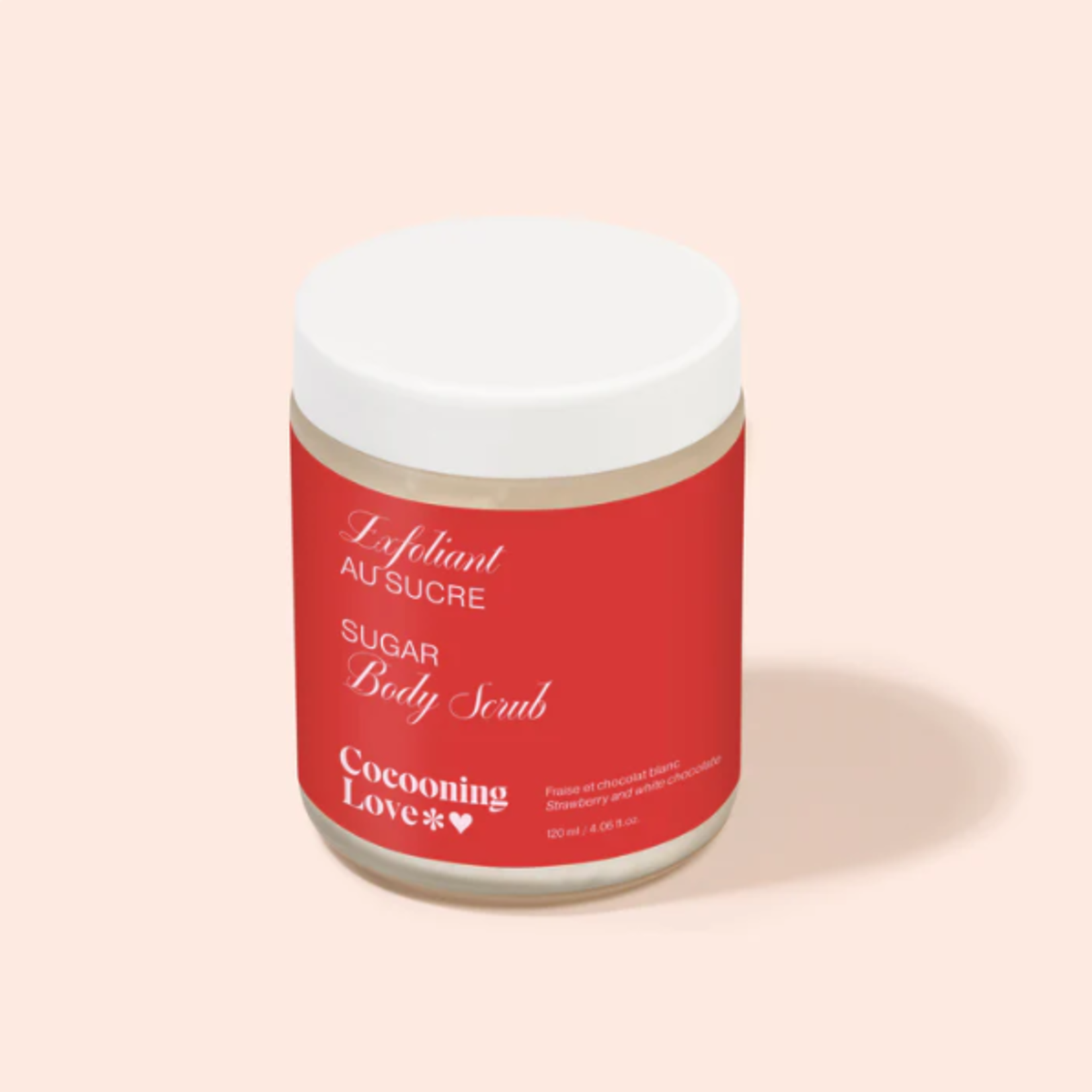 Cocooning Love Exfoliant au sucre - Chocolat blanc et fraise