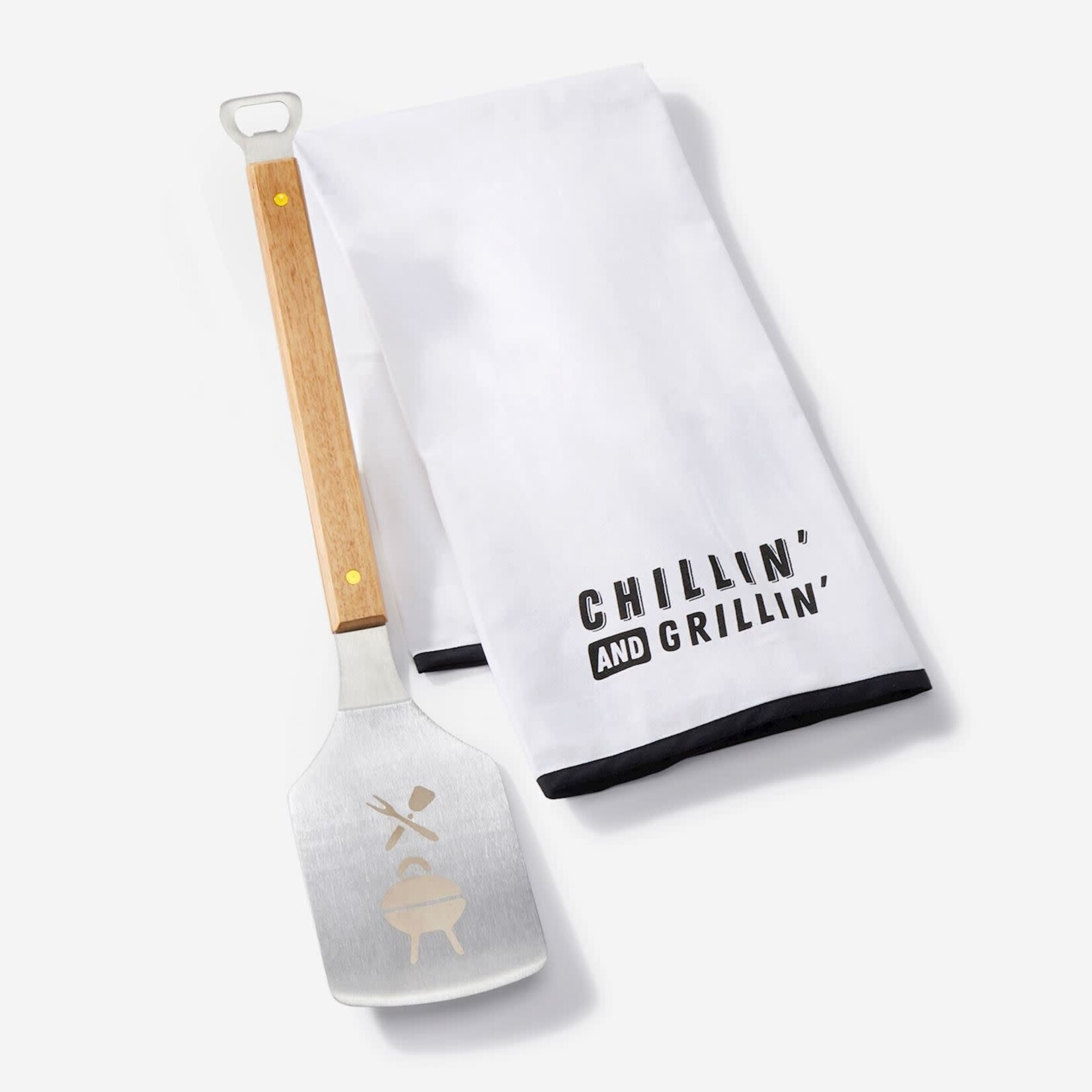 GiftCraft Ensemble torchon et spatule en coton