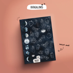 Papier & Latté Autocollants - Lunaire