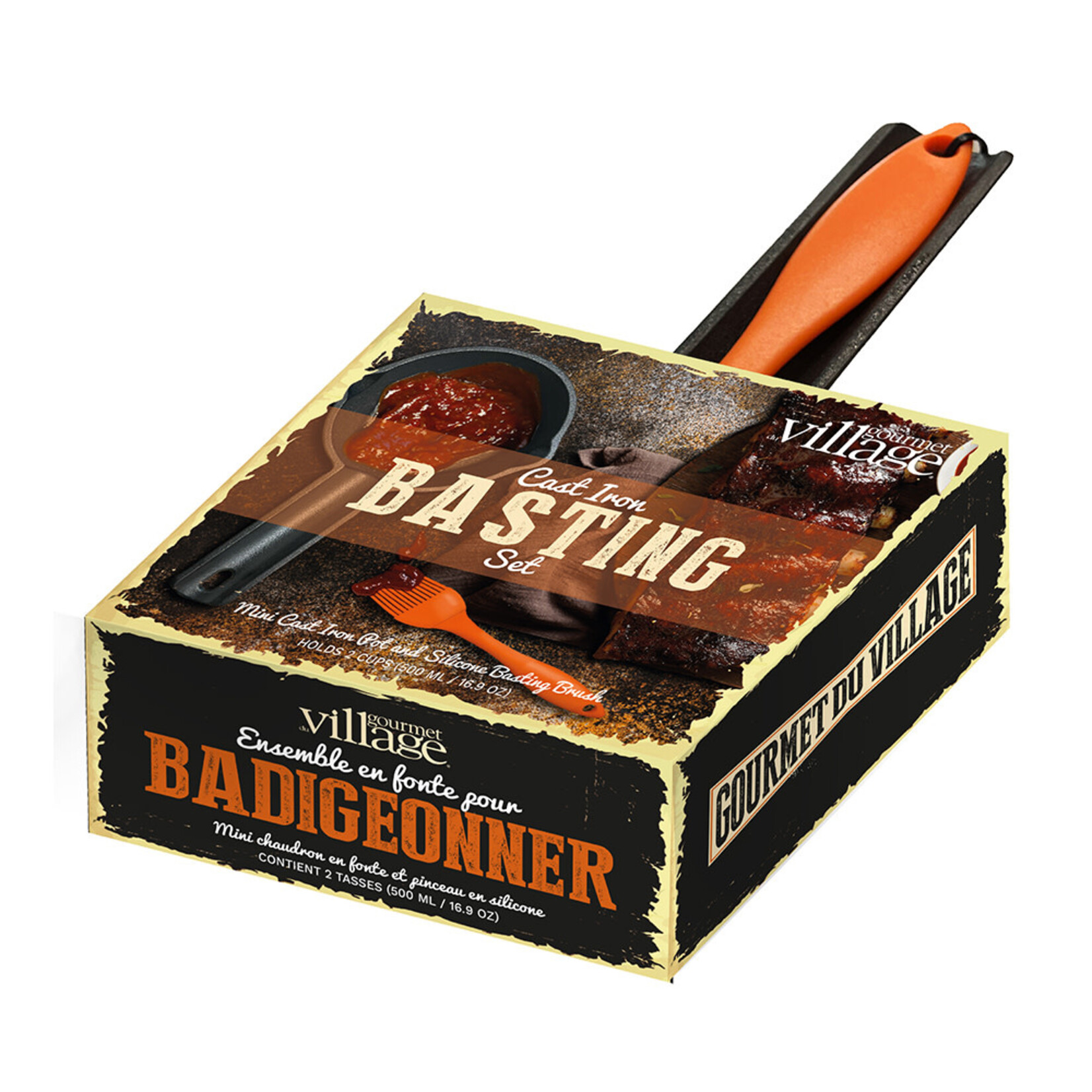 Gourmet du Village Ensemble de badigeonnage en fonte