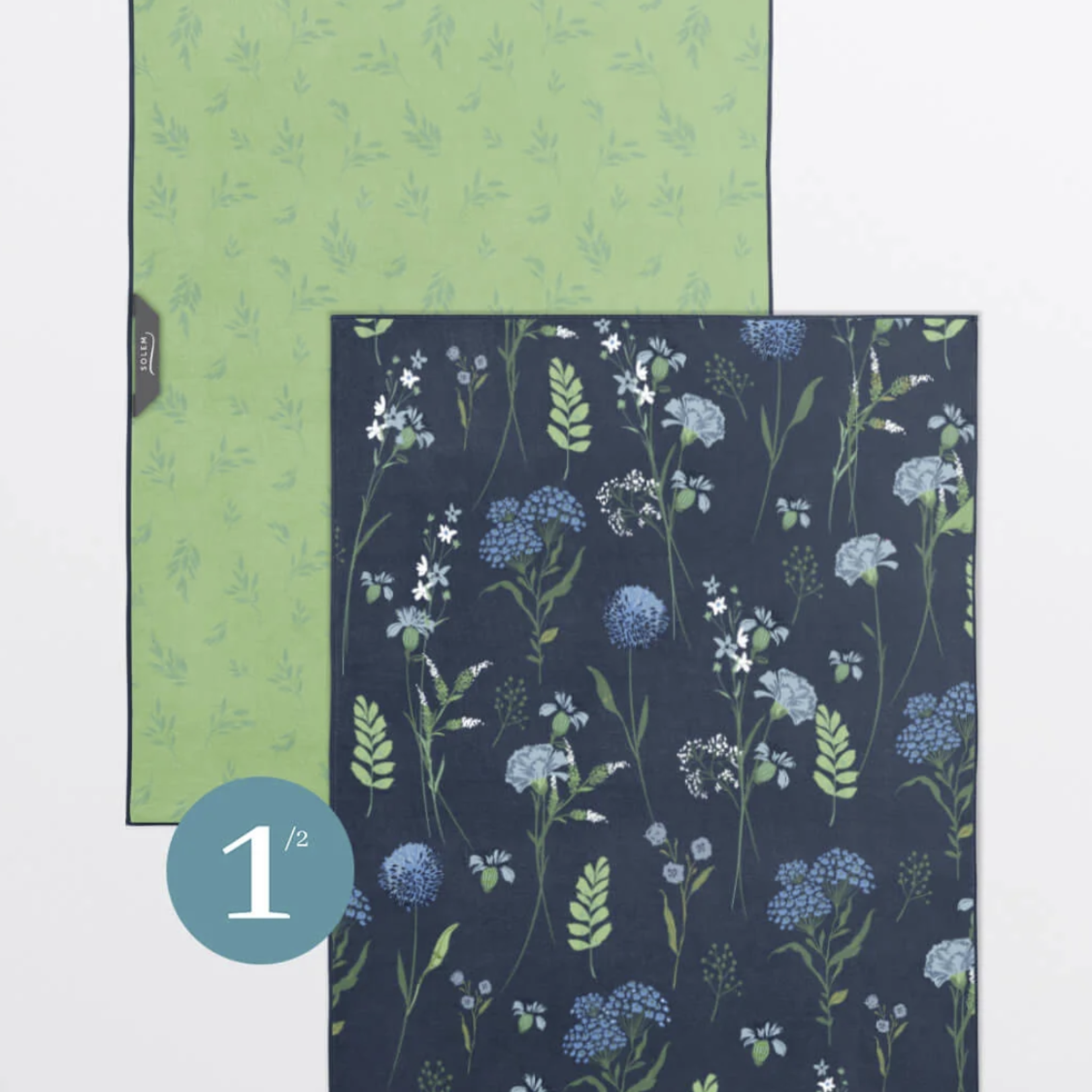 Solem Linges vitres et miroirs - Inspiration fleurie (Lot de 2)