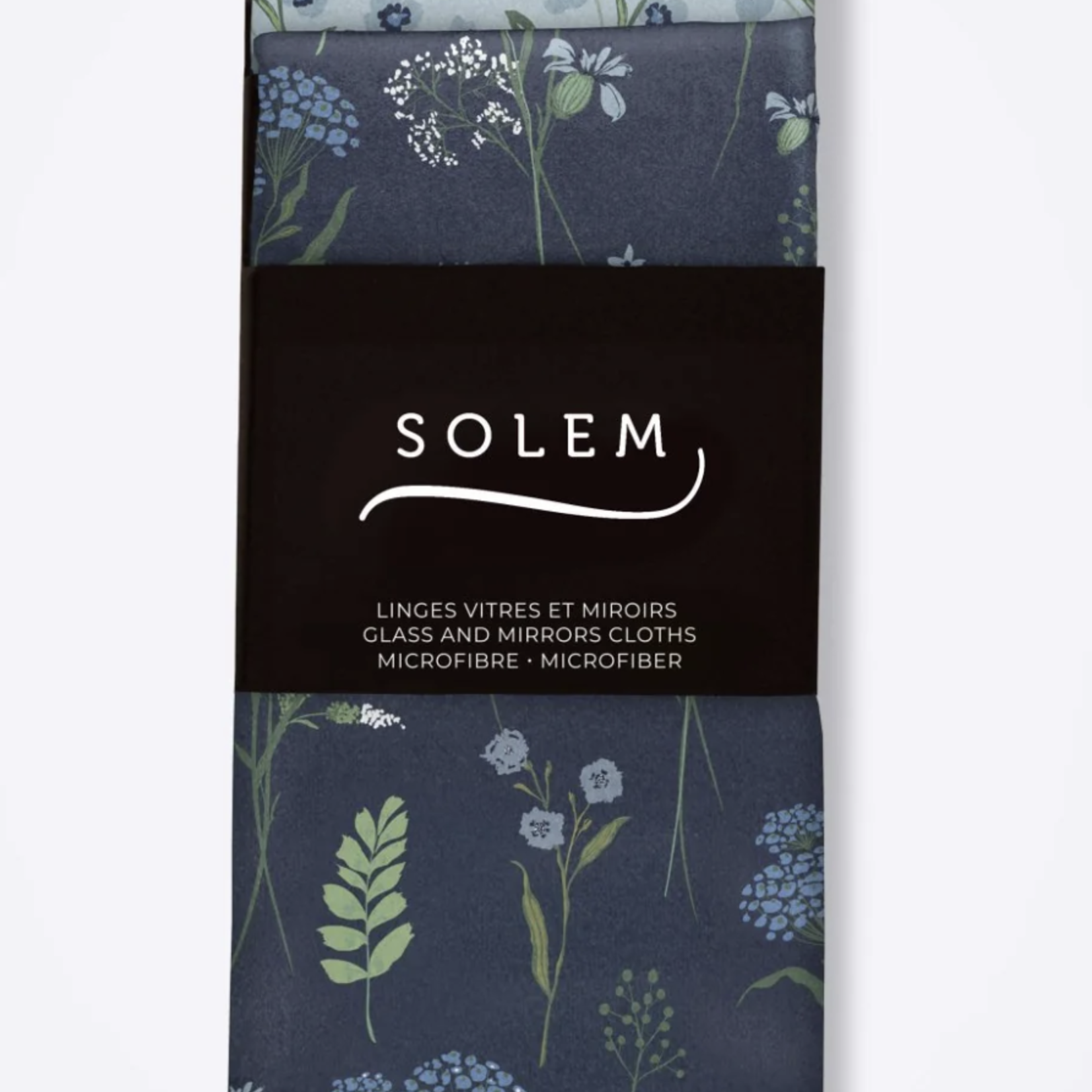 Solem Linges vitres et miroirs - Inspiration fleurie (Lot de 2)