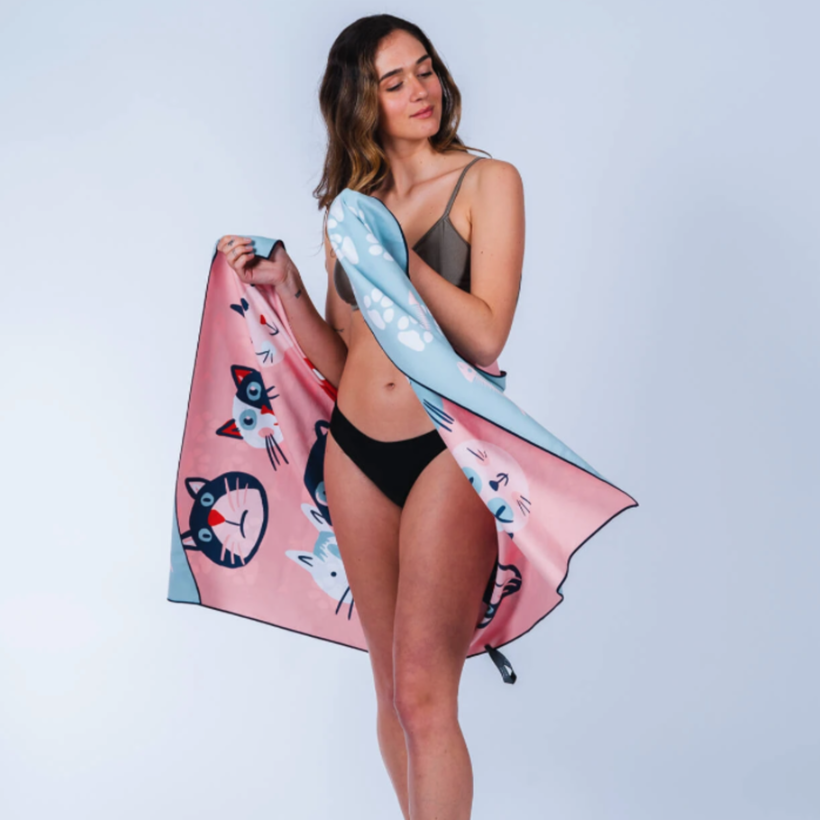 Solem Serviette de plage - La chat-l'heureuse