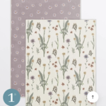 Solem Linges vitres et miroirs - Douce Floraison (Lot de 2)