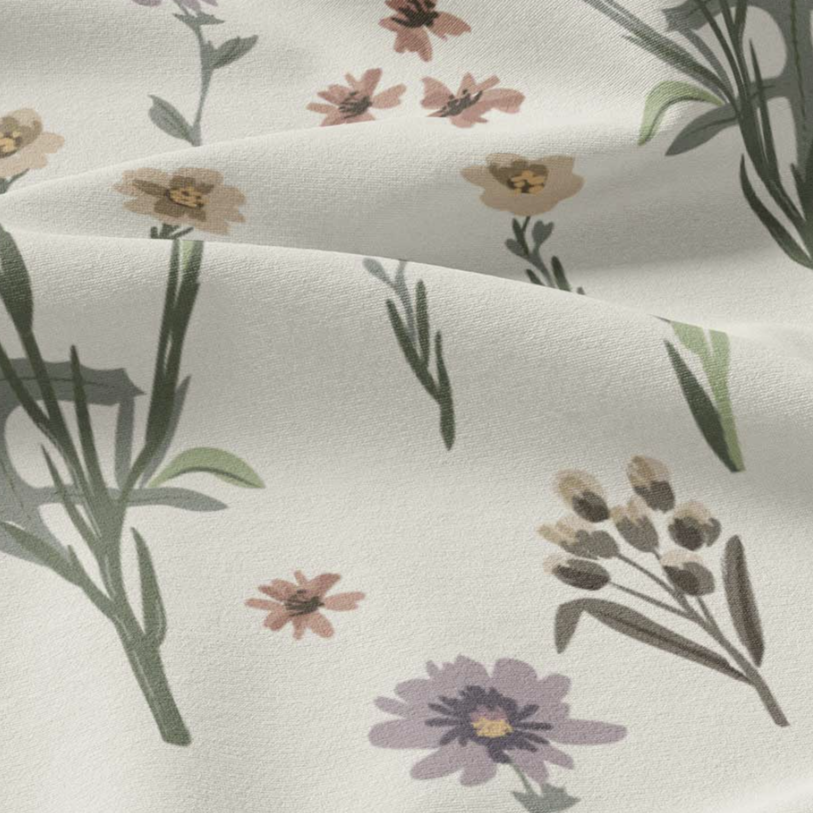 Solem Linges vitres et miroirs - Douce Floraison (Lot de 2)