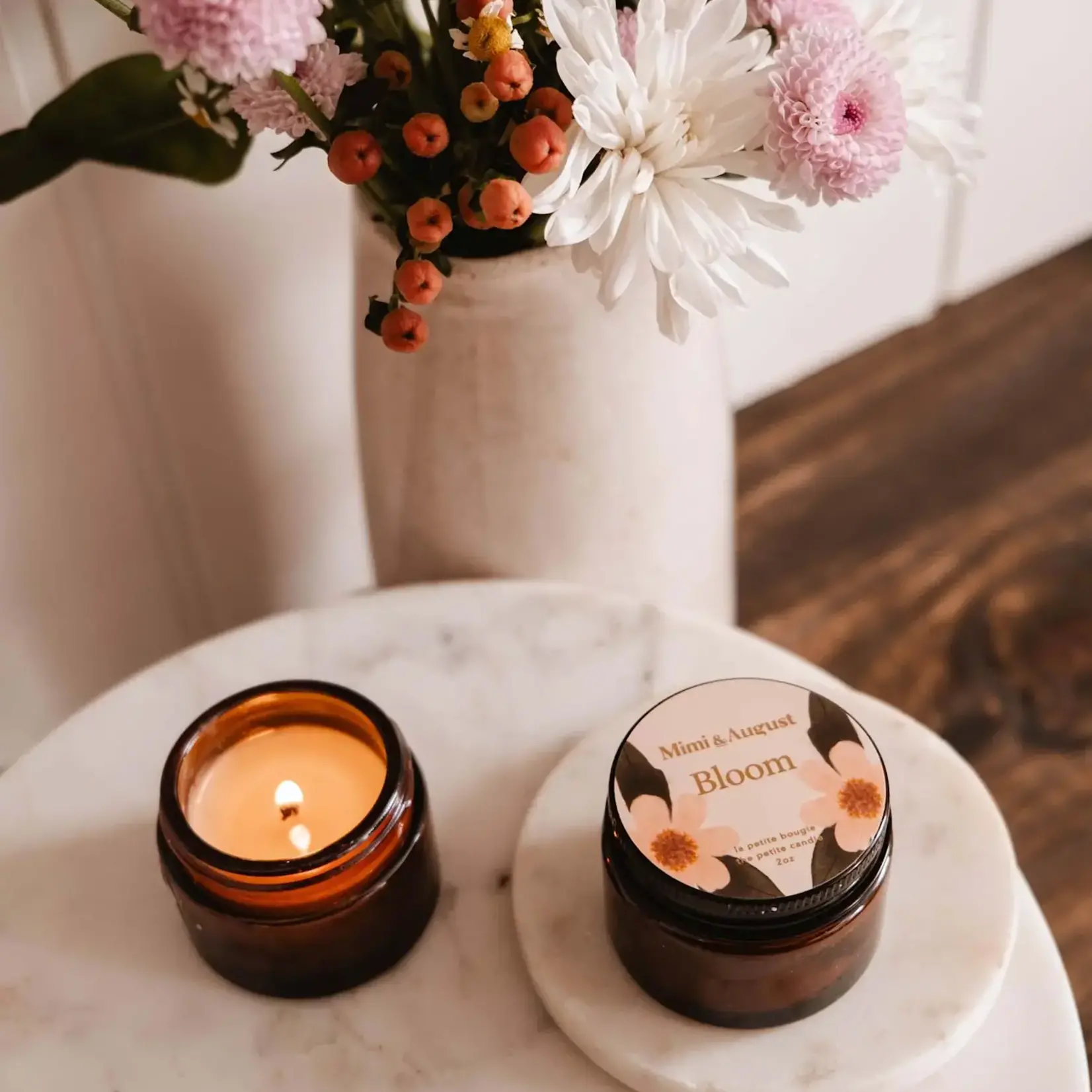 Mimi and August Bloom - Bougie réutilisable 2oz