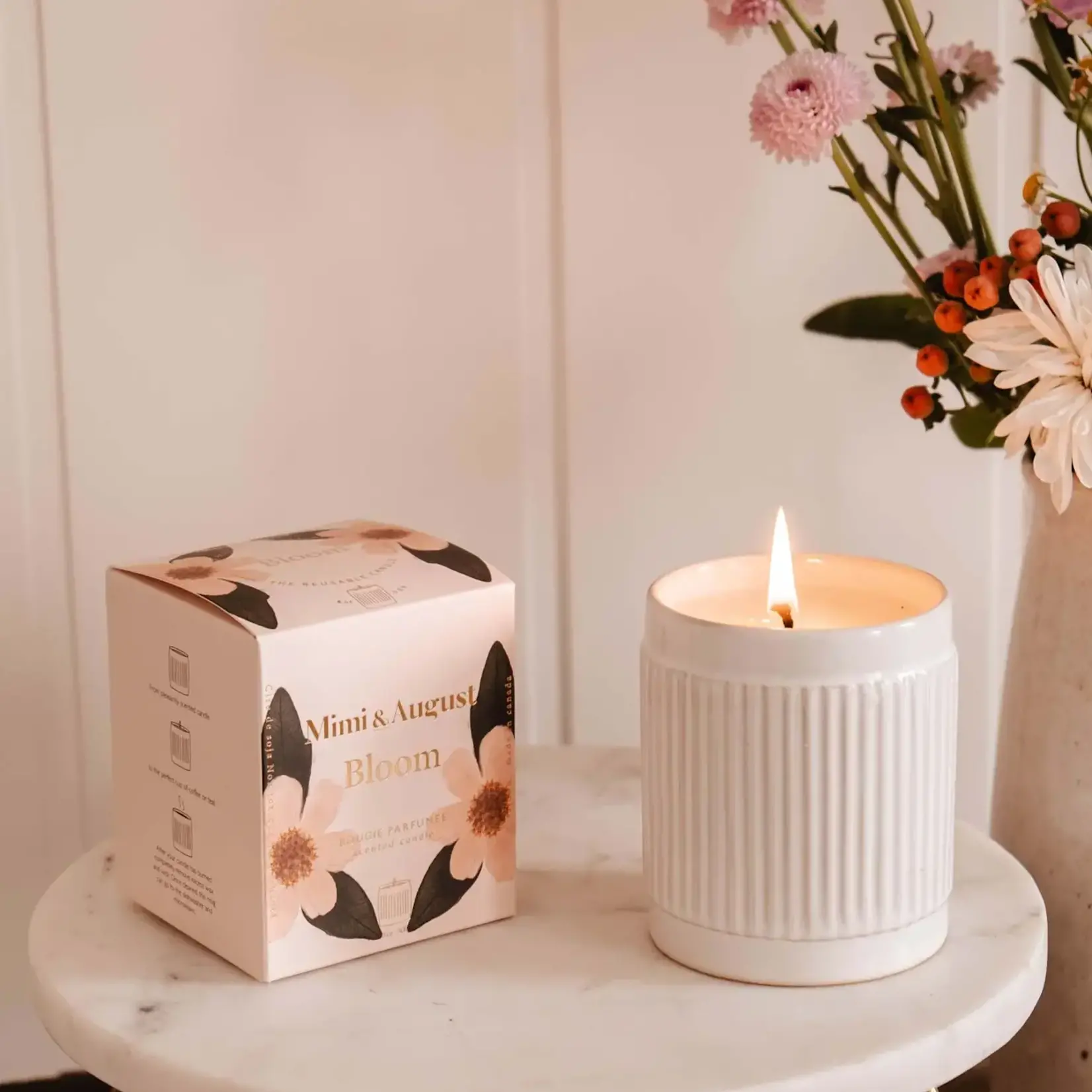 Mimi and August Bloom - Bougie réutilisable 8oz