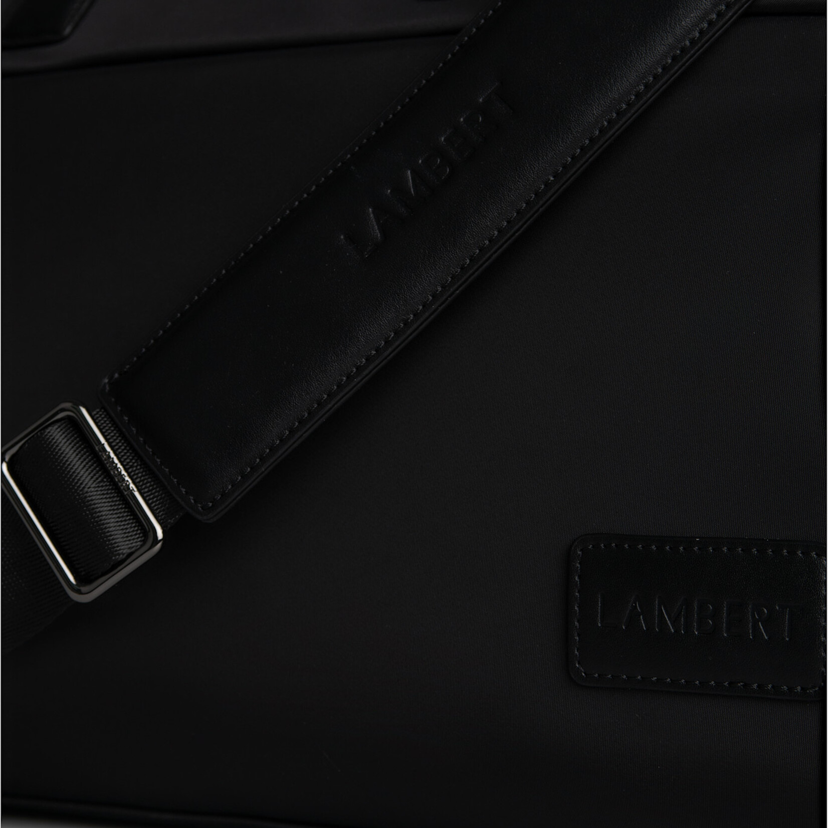 Lambert Le London - Petit sac de voyage en nylon recyclé - Noir