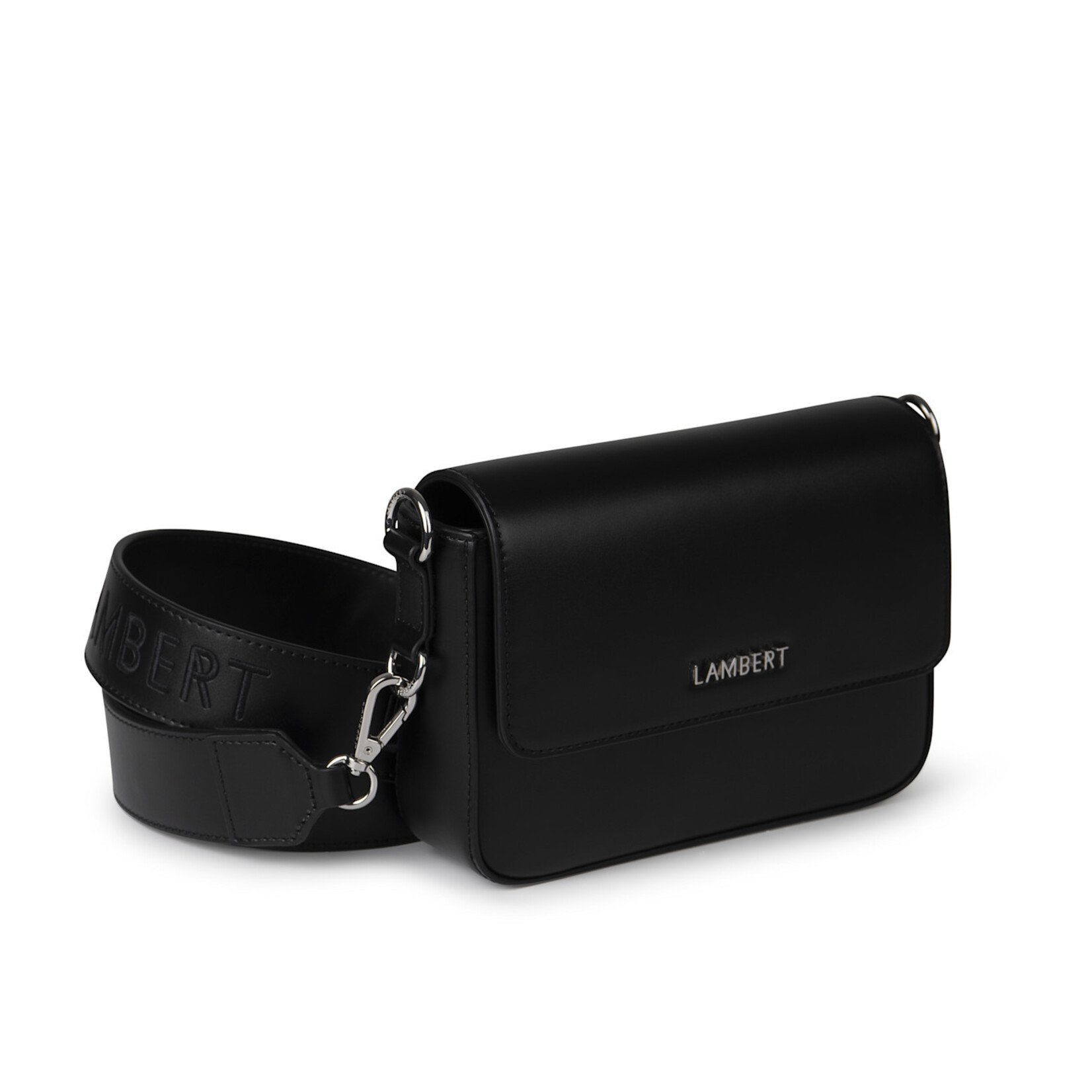 Lambert Le Amélie - Sac à main 2-en-1 en cuir vegan - Noir