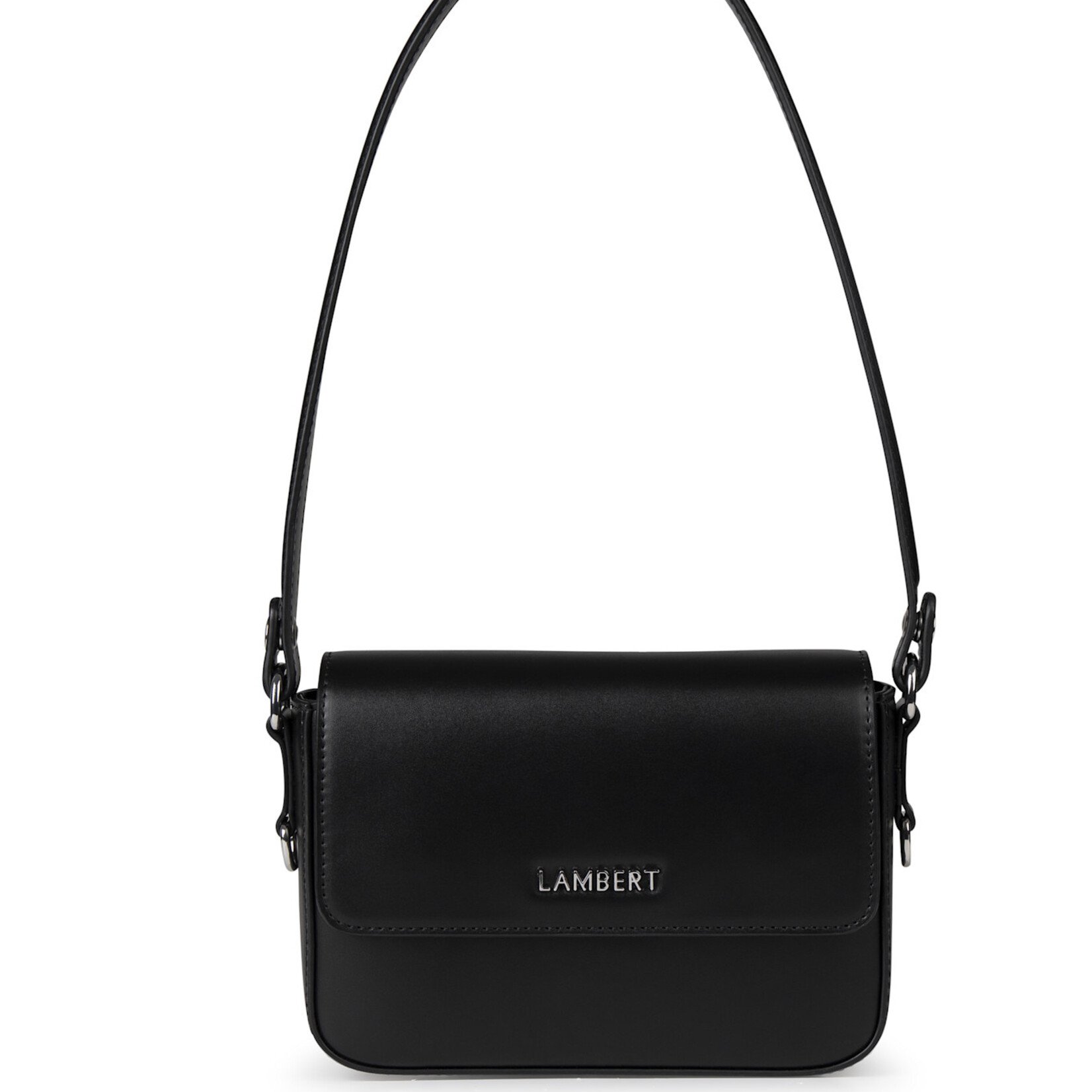 Lambert Le Amélie - Sac à main 2-en-1 en cuir vegan - Noir