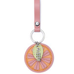 Lambert Le Frutti - Porte-clés en cuir vegan sorbet